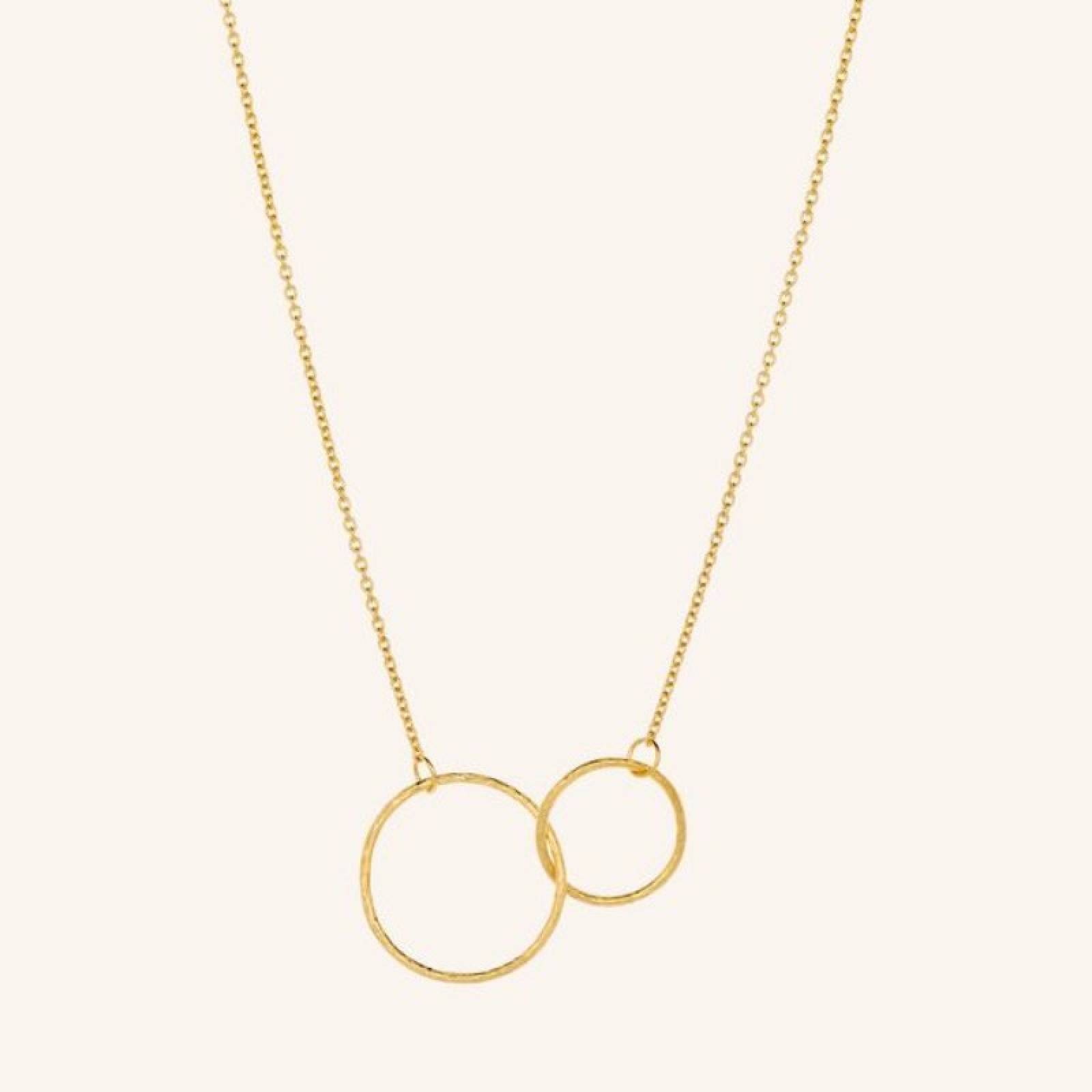 Double Plain Necklace In Gold By Pernille Corydon