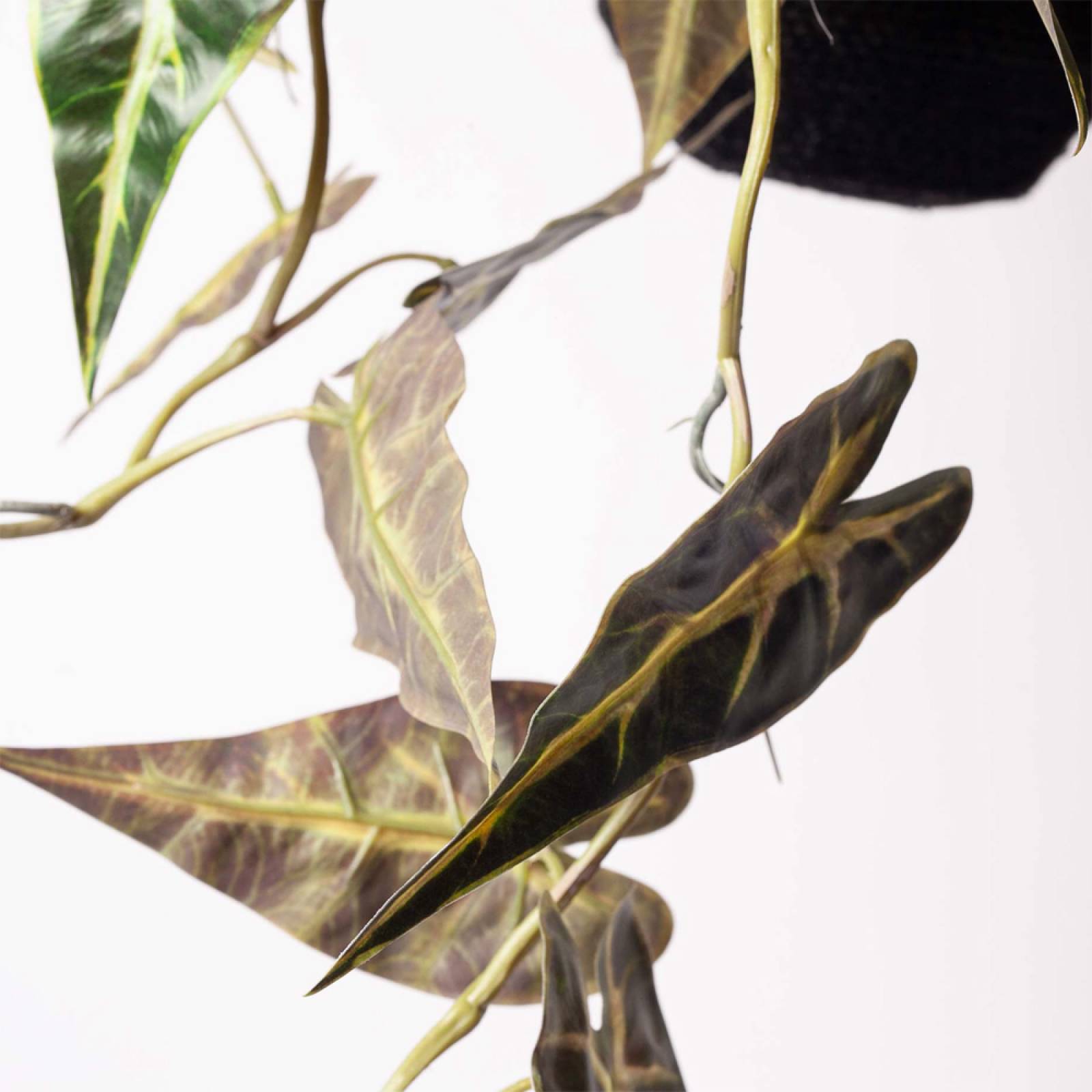 Faux Hanging Philodendron Plant In Pot thumbnails