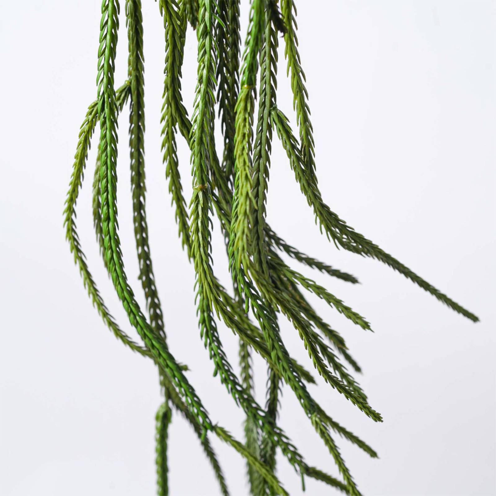 Faux Succulent Hanging Trailing Plant In Dark Green thumbnails