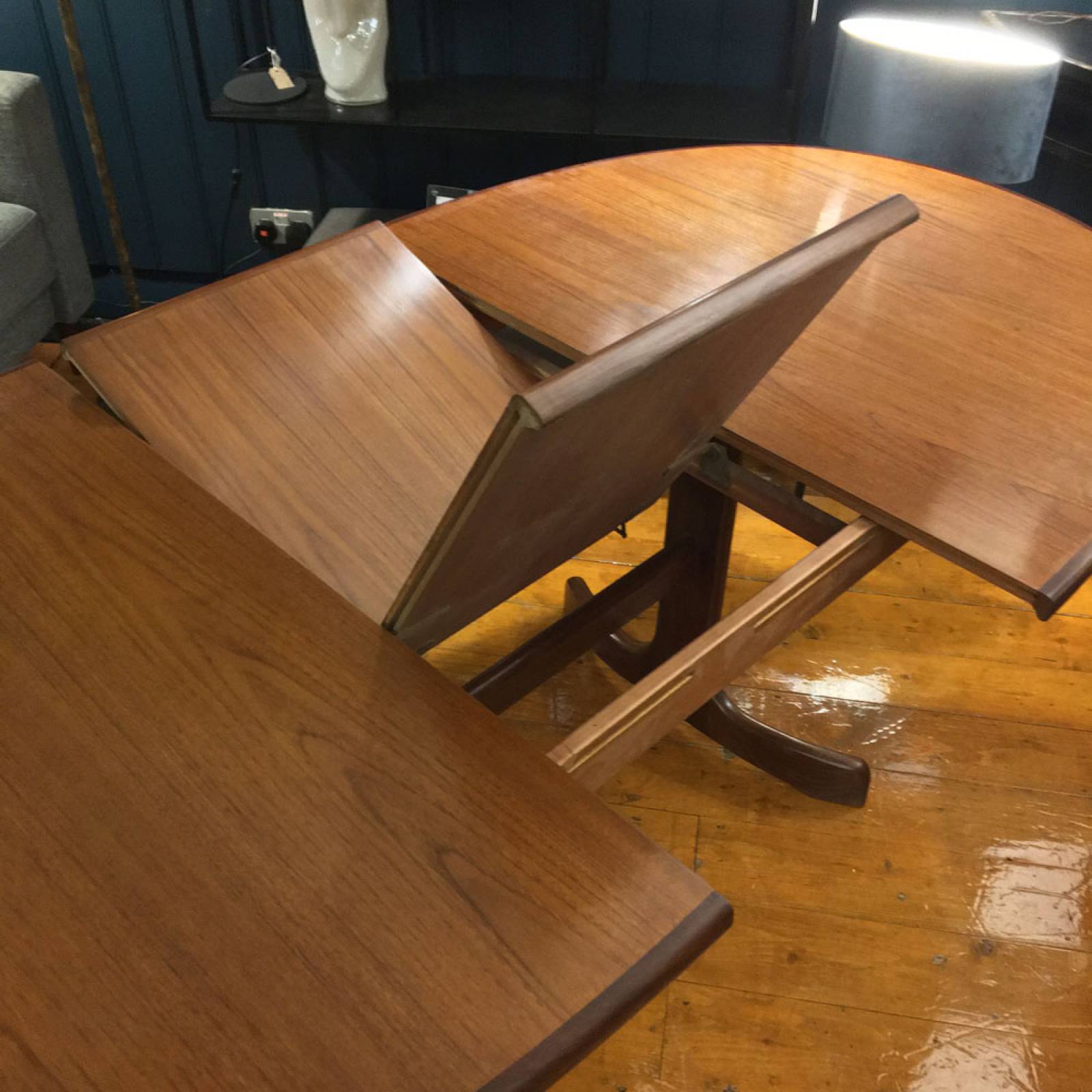 G Plan Fresco Teak Oval Extending Dining Table