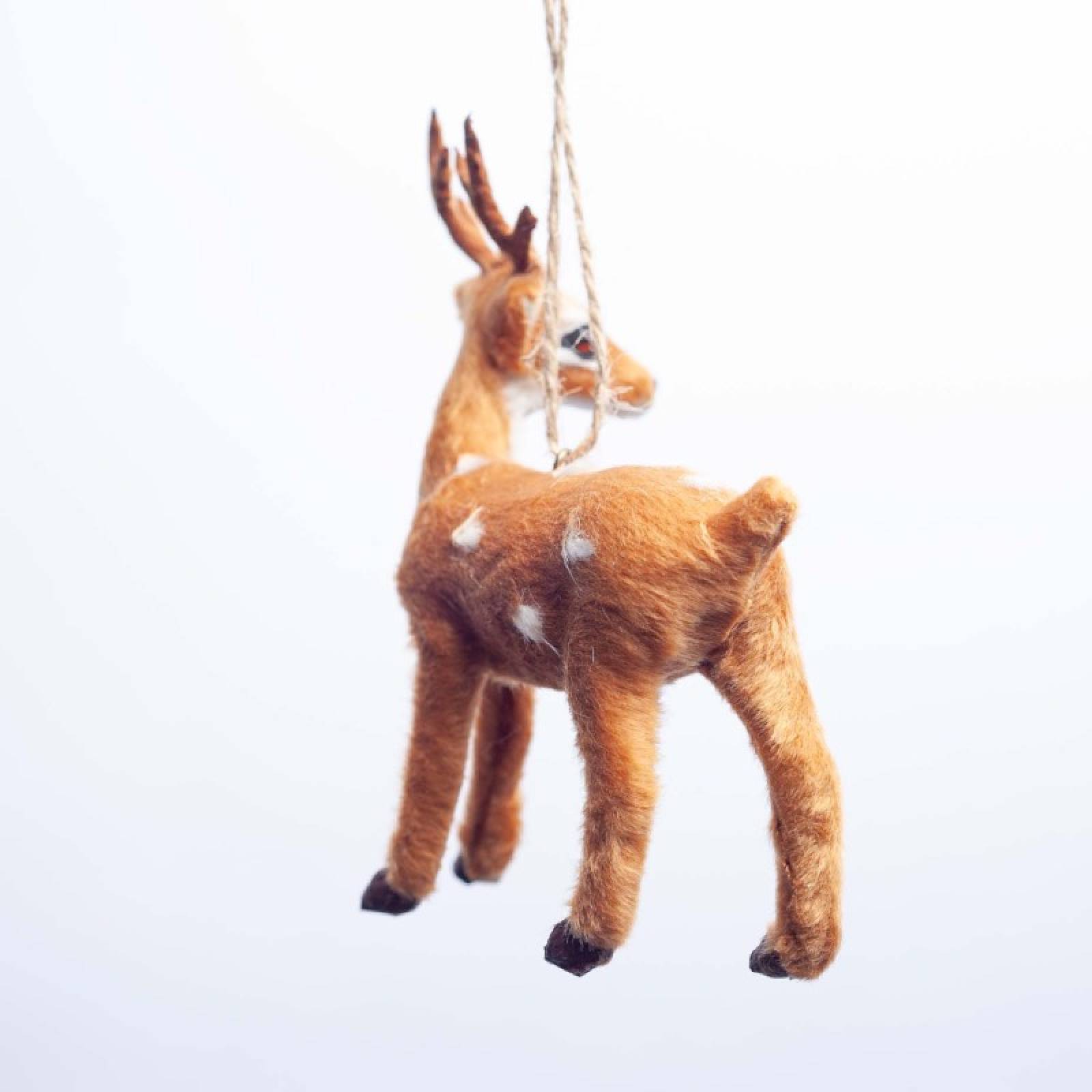 Furry Reindeer Hanging Christmas Decoration thumbnails