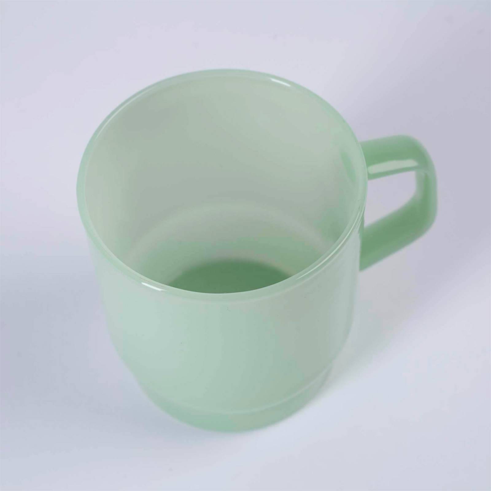 Glass Coffee Cup In Mint Green thumbnails