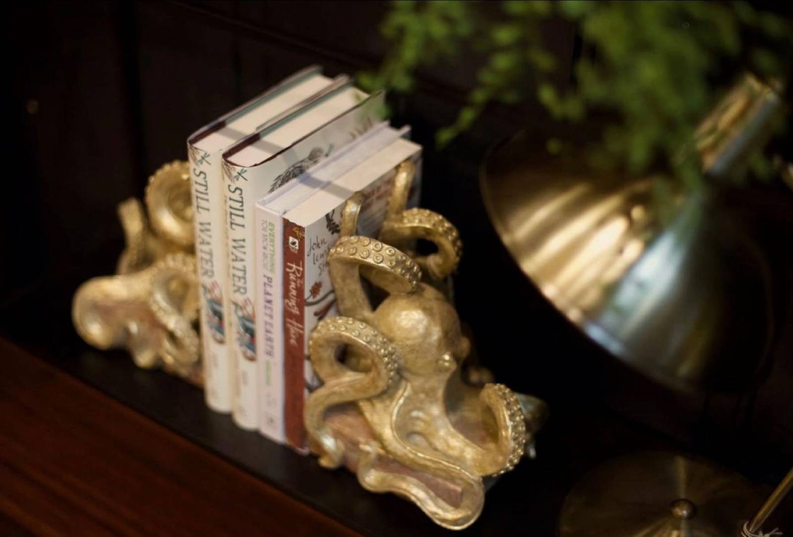 Gold Octopus Bookends - Pair thumbnails
