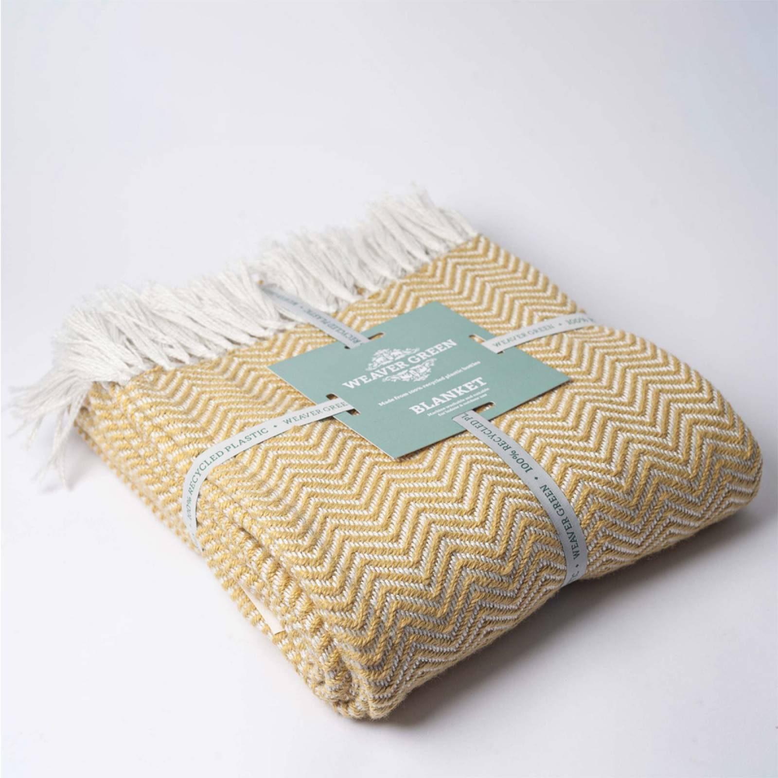 Gooseberry Herringbone Blanket - Recycled Plastic Bottles