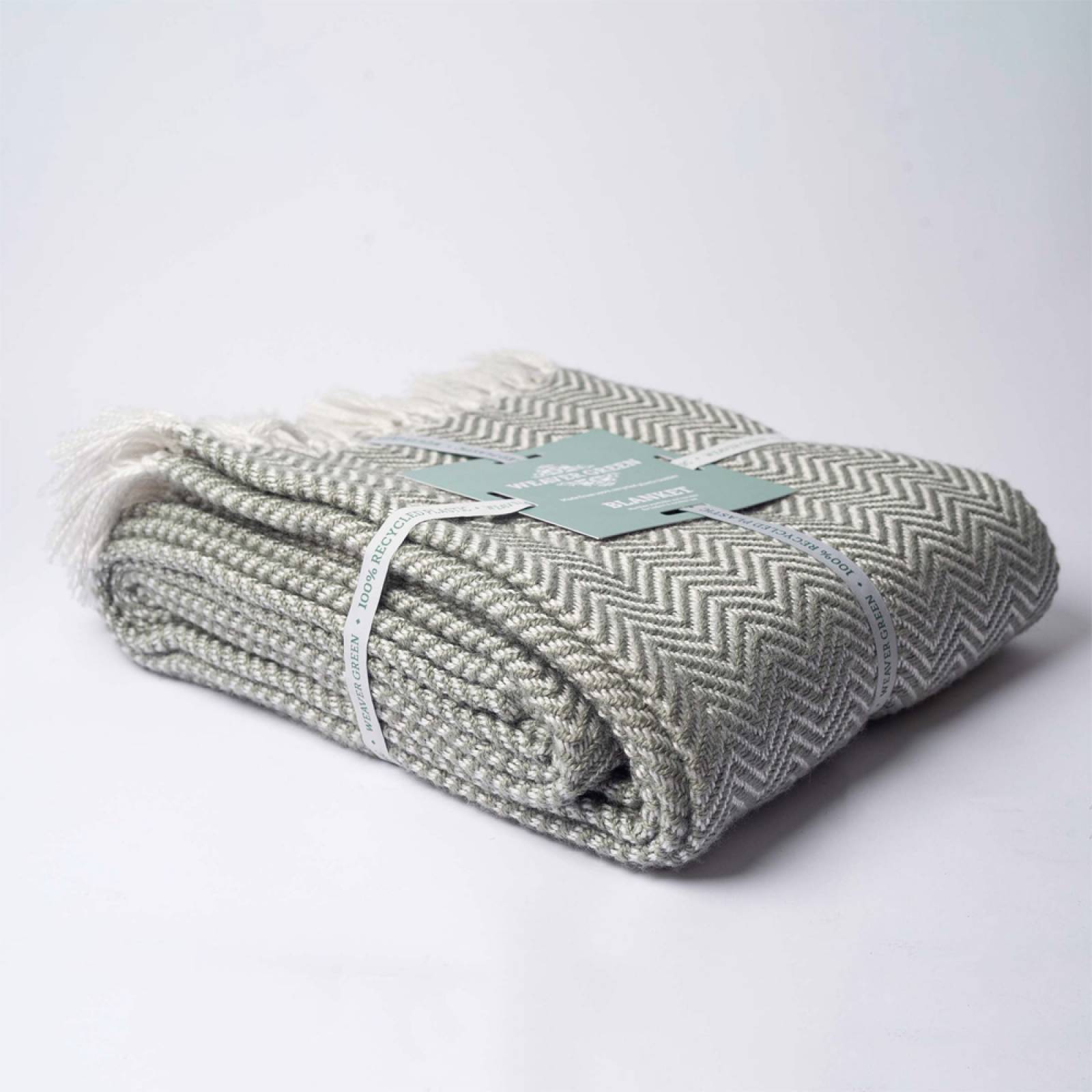 Grey Herringbone Blanket - Recycled Plastic Bottles thumbnails