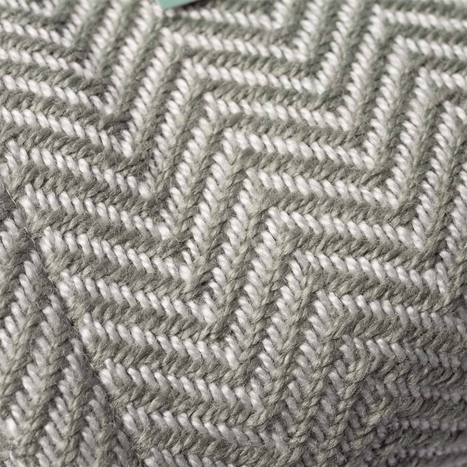 Grey Herringbone Blanket - Recycled Plastic Bottles thumbnails