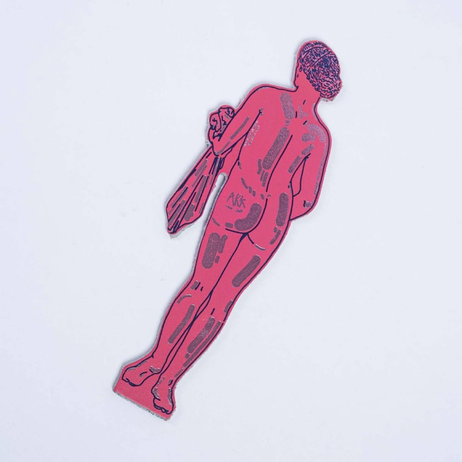 Hand Painted Leather Aphrodite Bookmark In New Pink thumbnails