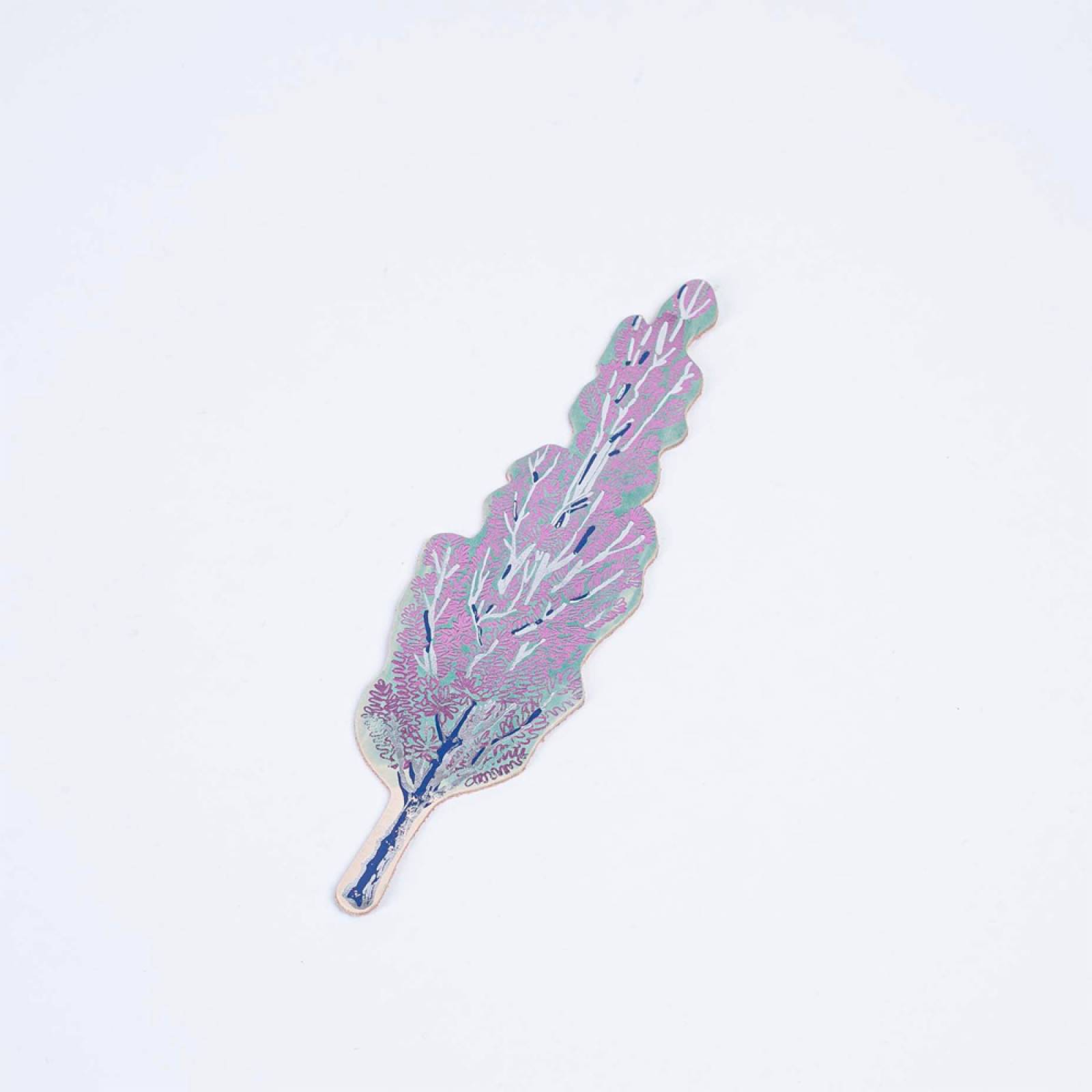 Hand Painted Leather Tree Hugger Bookmark thumbnails