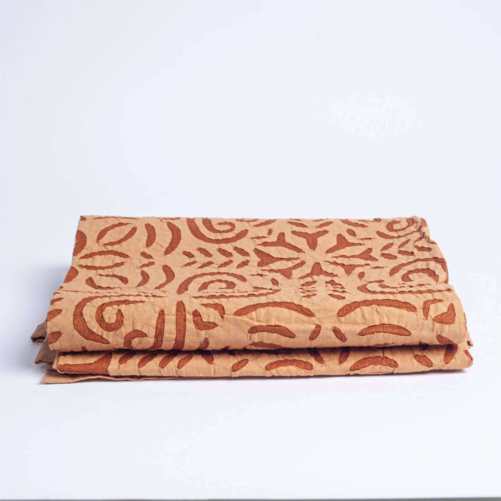 Handmade Cut Out Throw In Orange