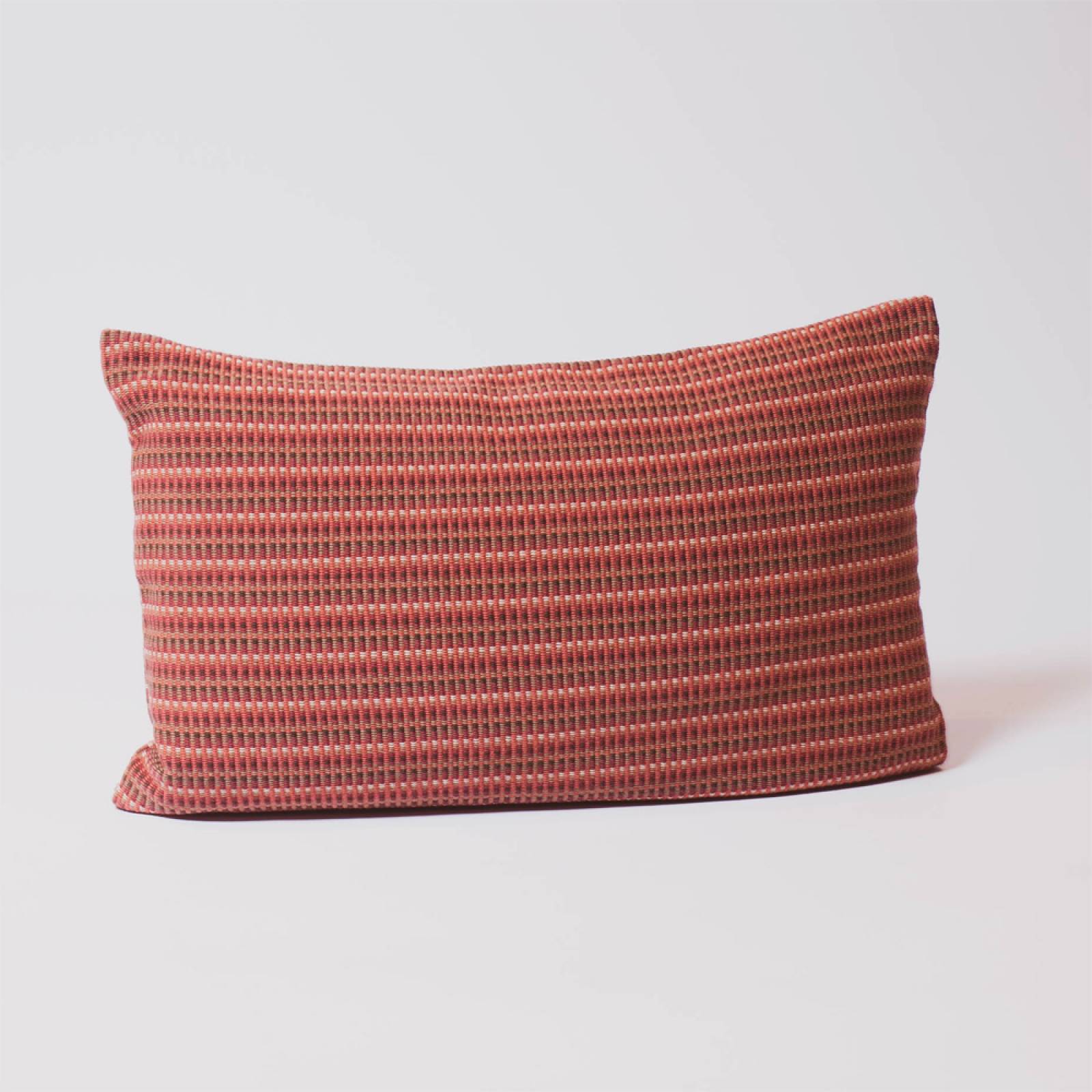Handwoven Cotton Cushion In Ember Plains