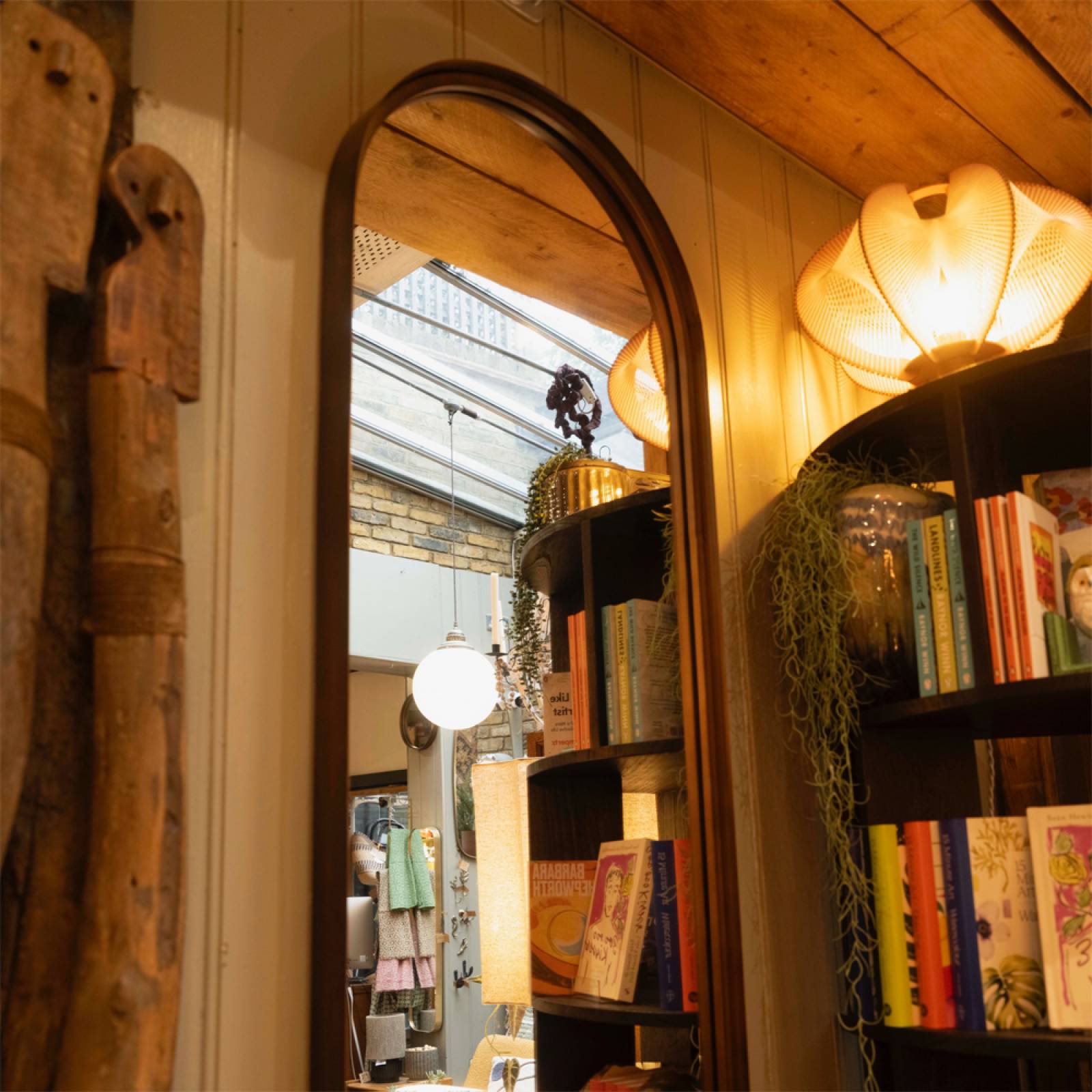 Hutton Tall Arched Leaner Mirror In Bronze thumbnails