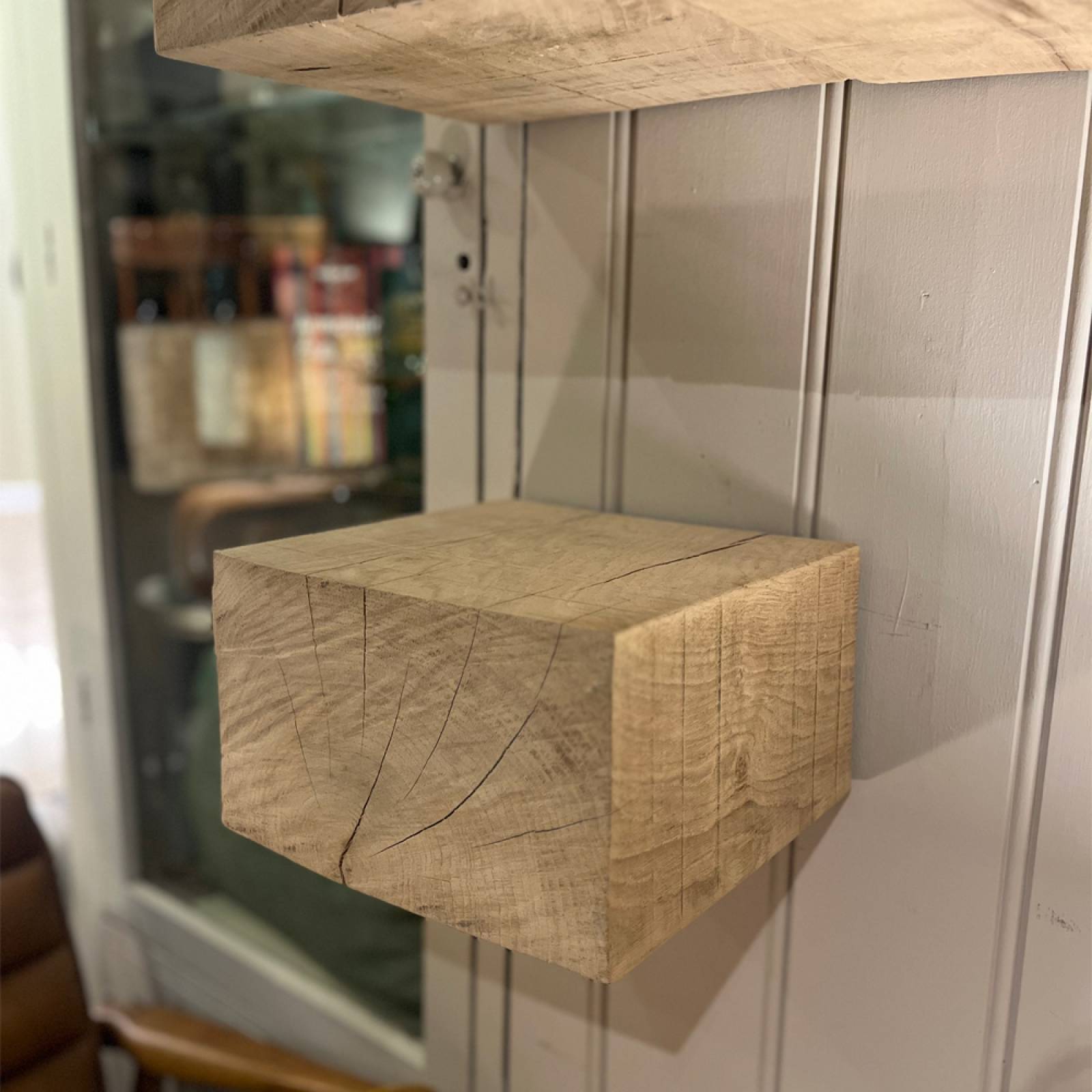 Individual Modular Oak Block Shelf Unit thumbnails