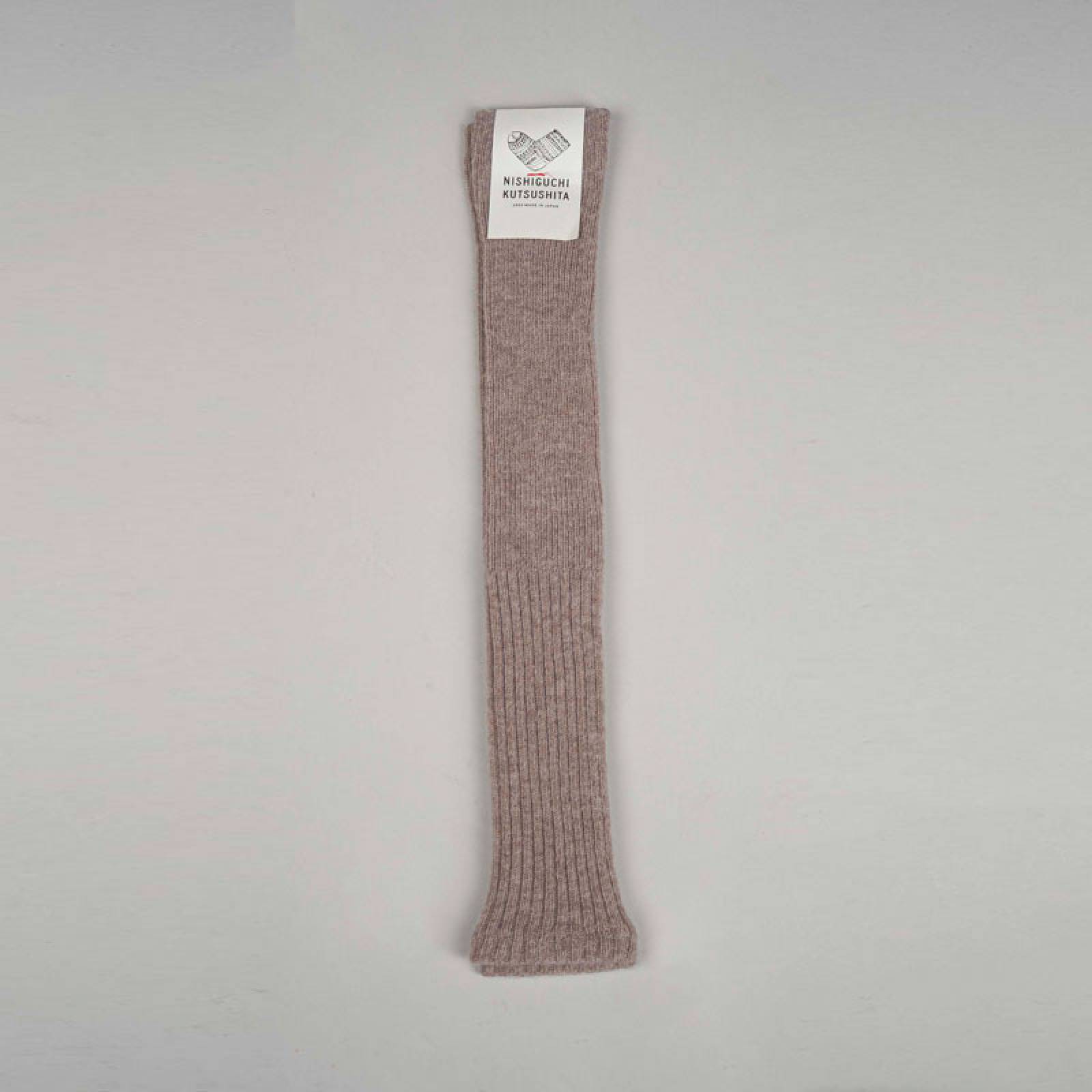 Japanese Alpaca Wool Arm & Leg Warmers In Beige thumbnails
