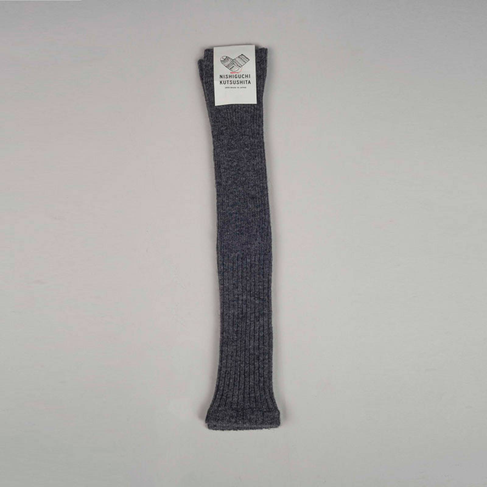 Japanese Alpaca Wool Arm & Leg Warmers In Charcoal Grey thumbnails