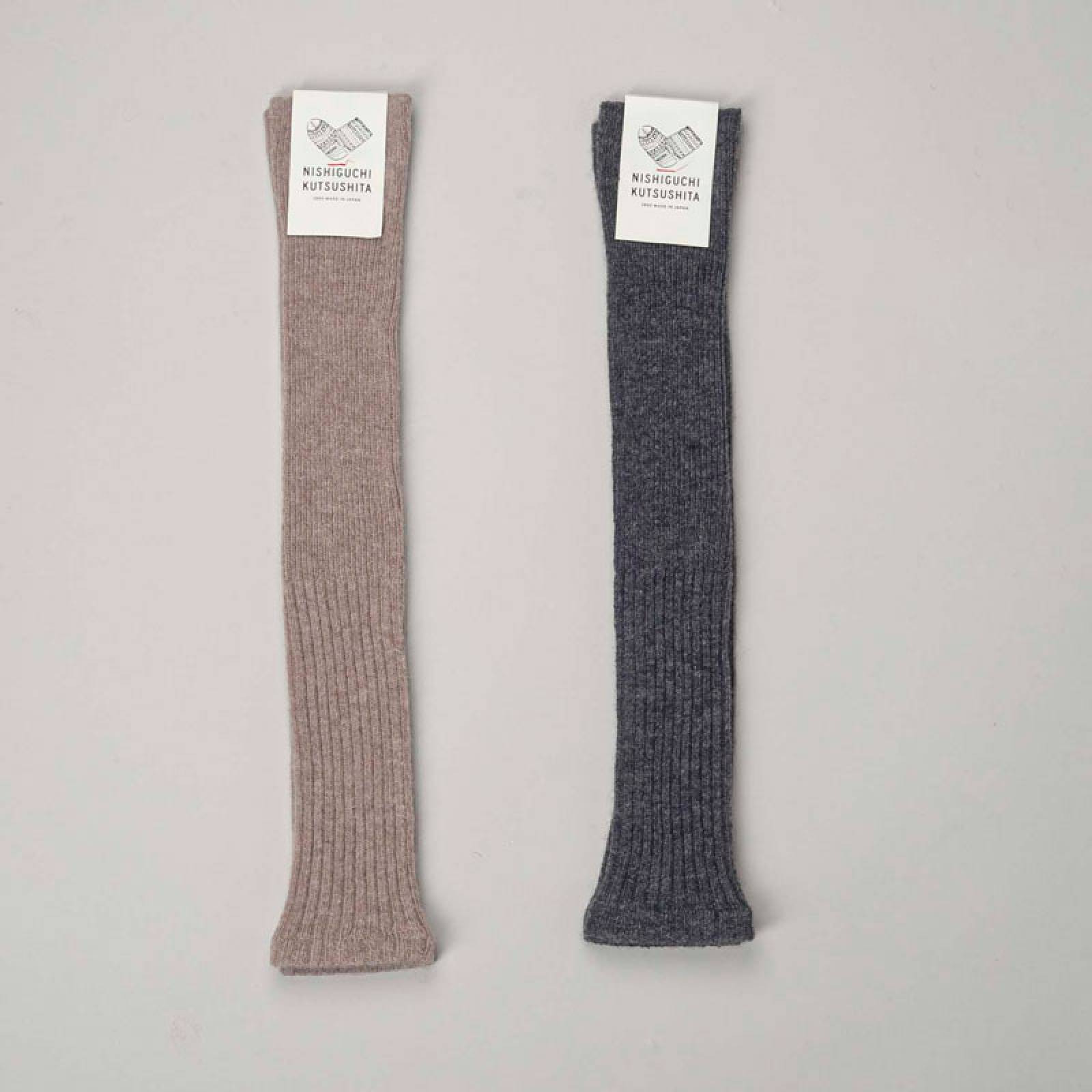 Japanese Alpaca Wool Arm & Leg Warmers In Charcoal Grey thumbnails