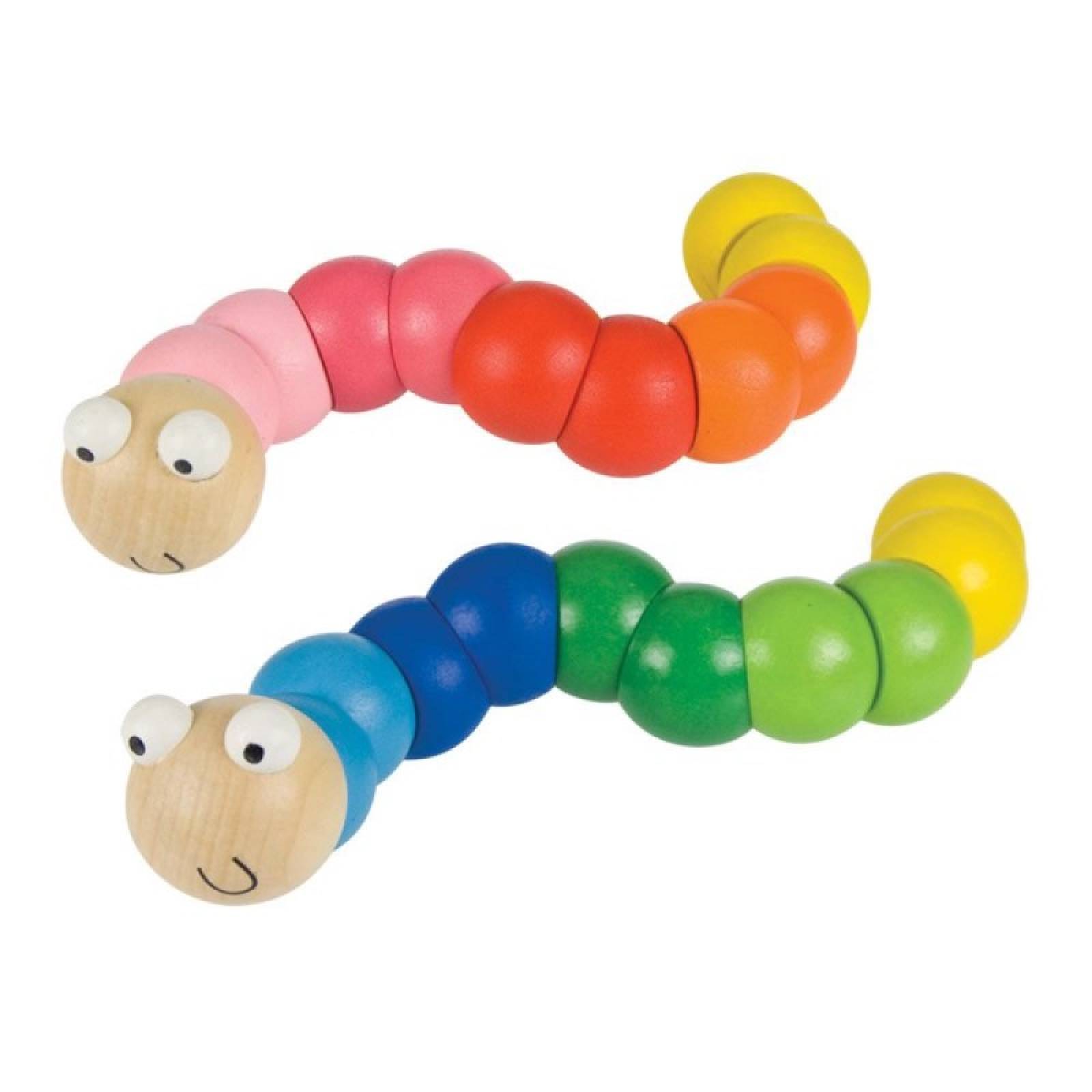Jointed Wooden Bobble Snake/ Worm 18m+ thumbnails