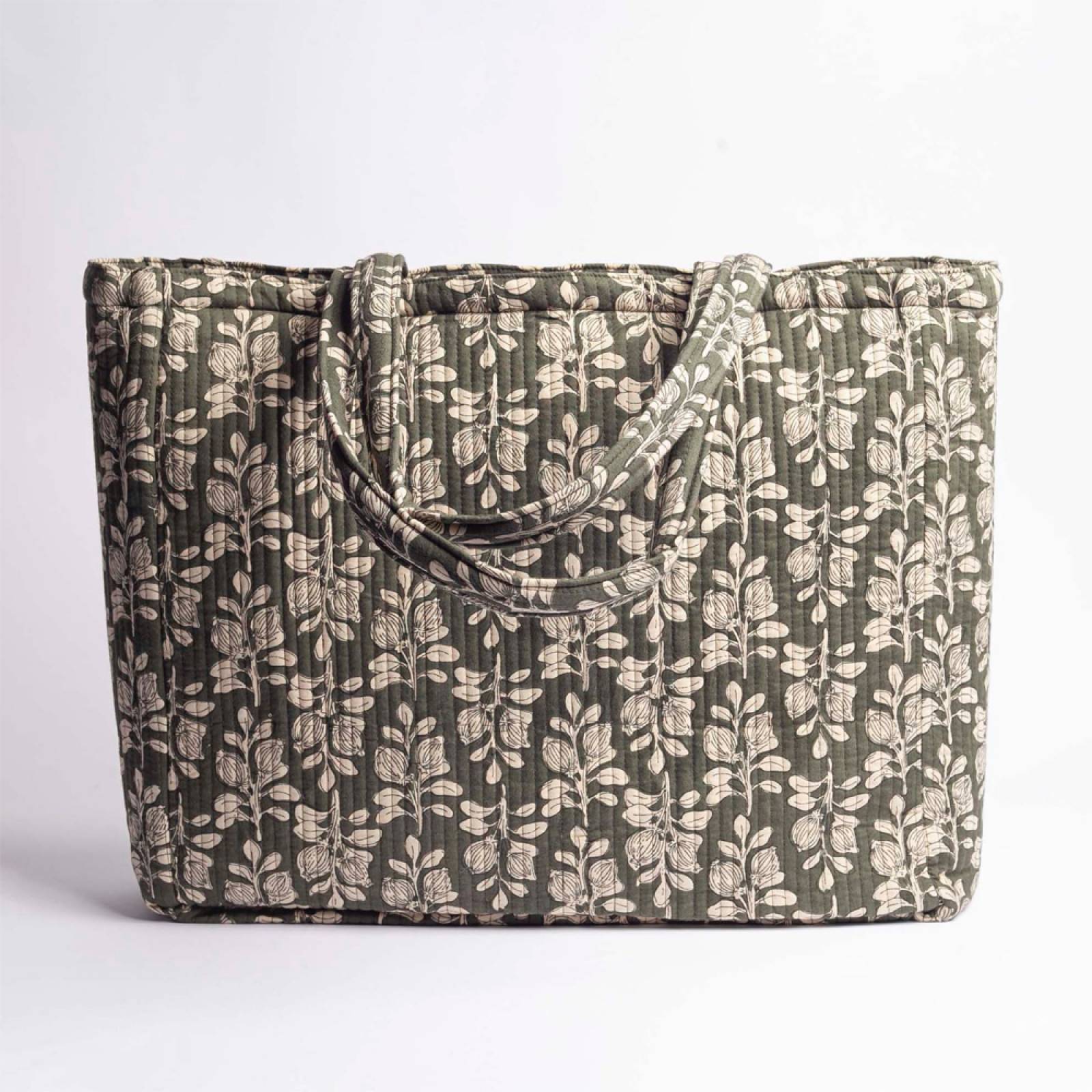 King Size Botanical Print Bedspread & Tote Bag thumbnails