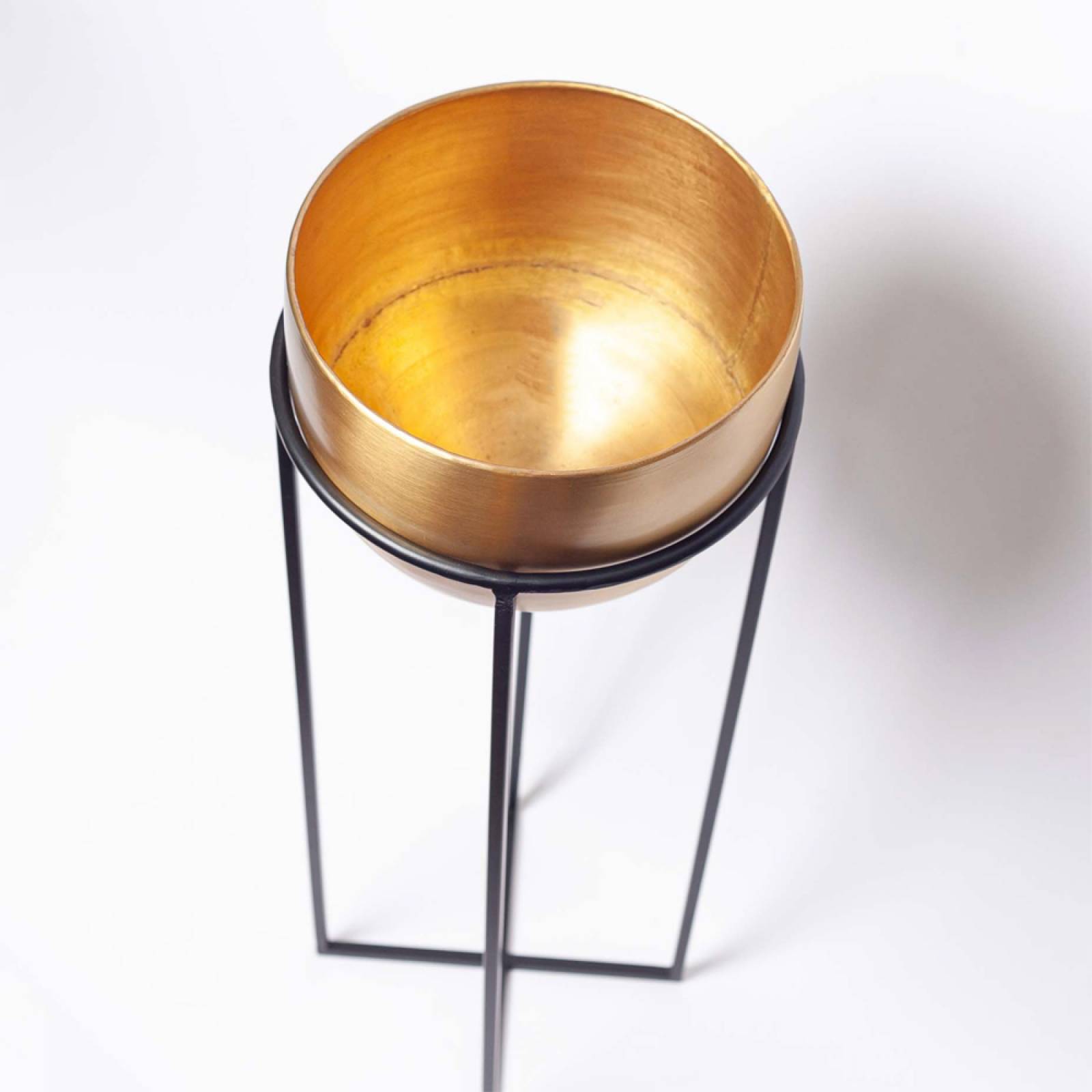 Large Atsu Brass Planter Stand H: 78cm thumbnails