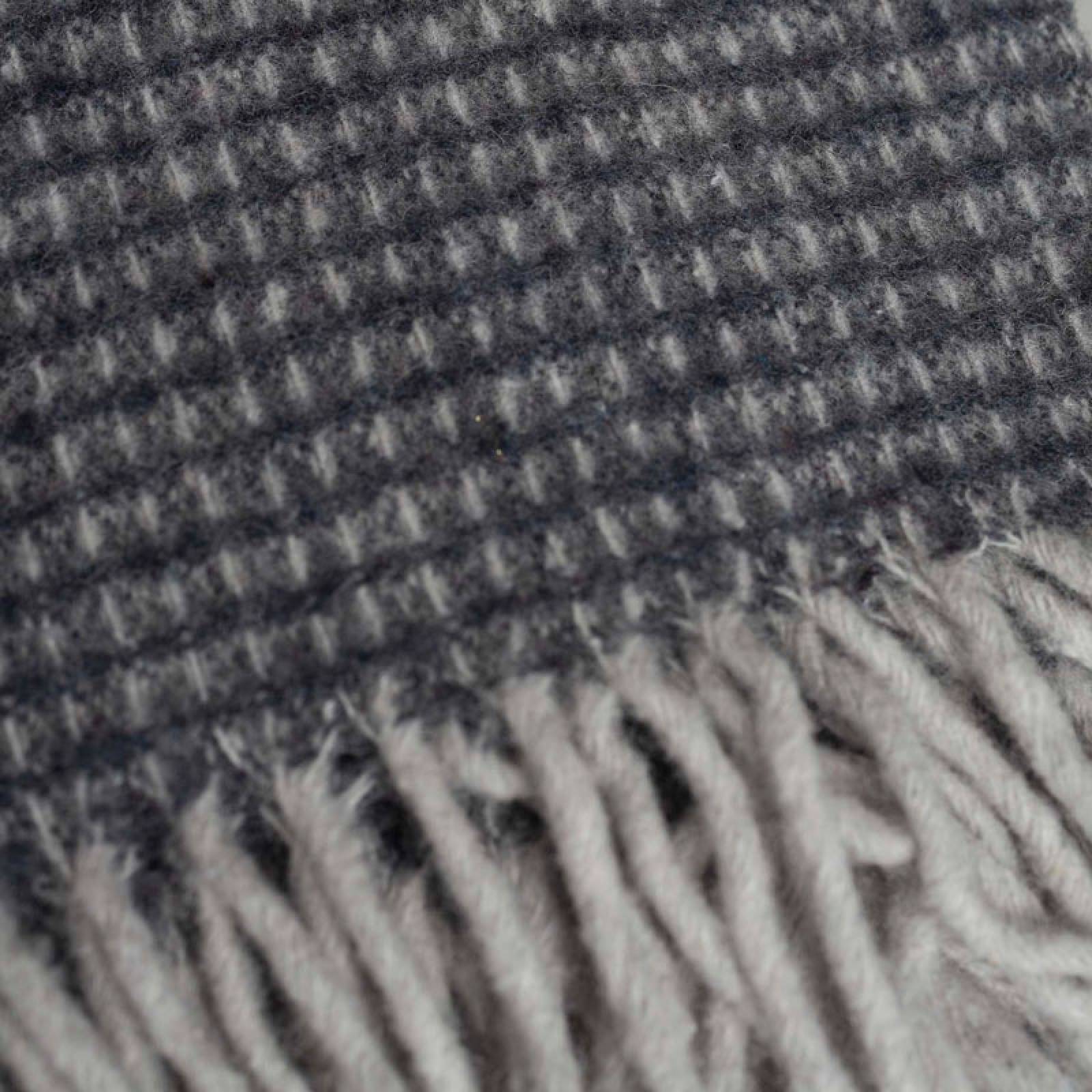 Large Blanket In Charcoal Waffle Recycled Wool thumbnails