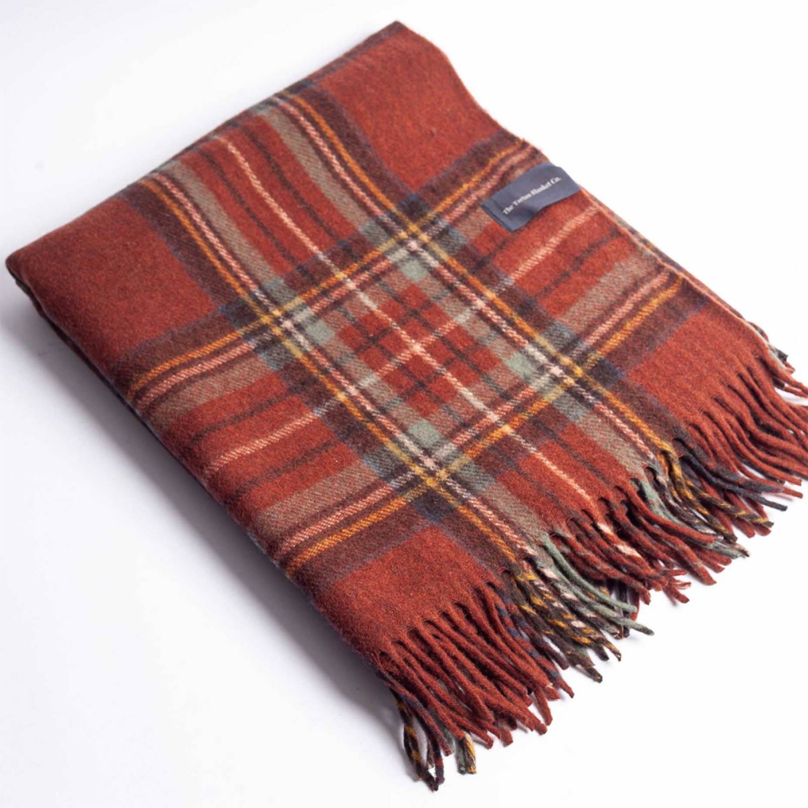 Large Blanket In Stewart Royal Antique Tartan Recycled Wool thumbnails