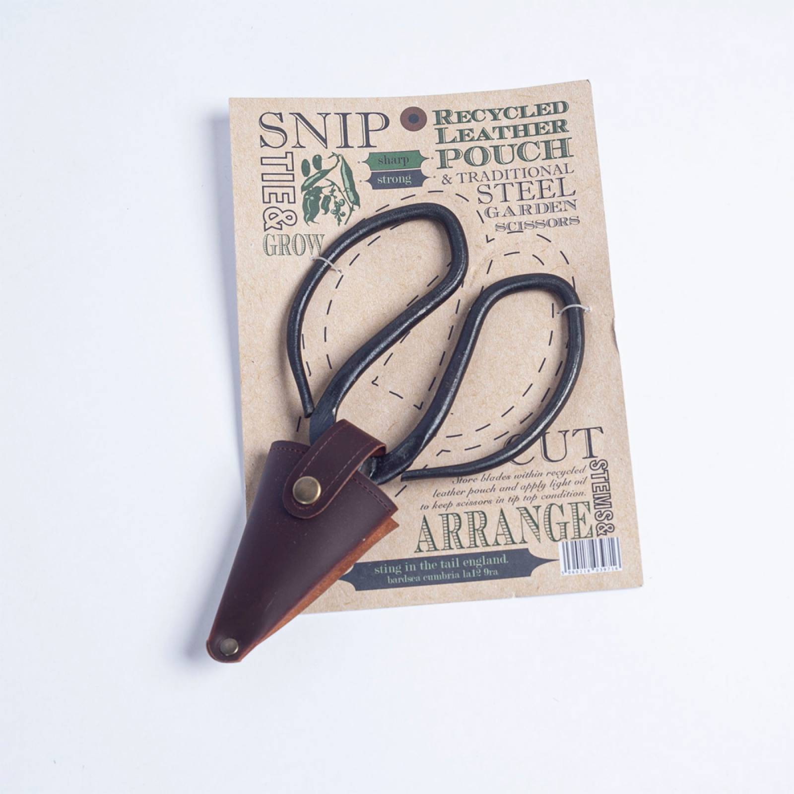 Large Gardening Scissors In Leather Pouch thumbnails