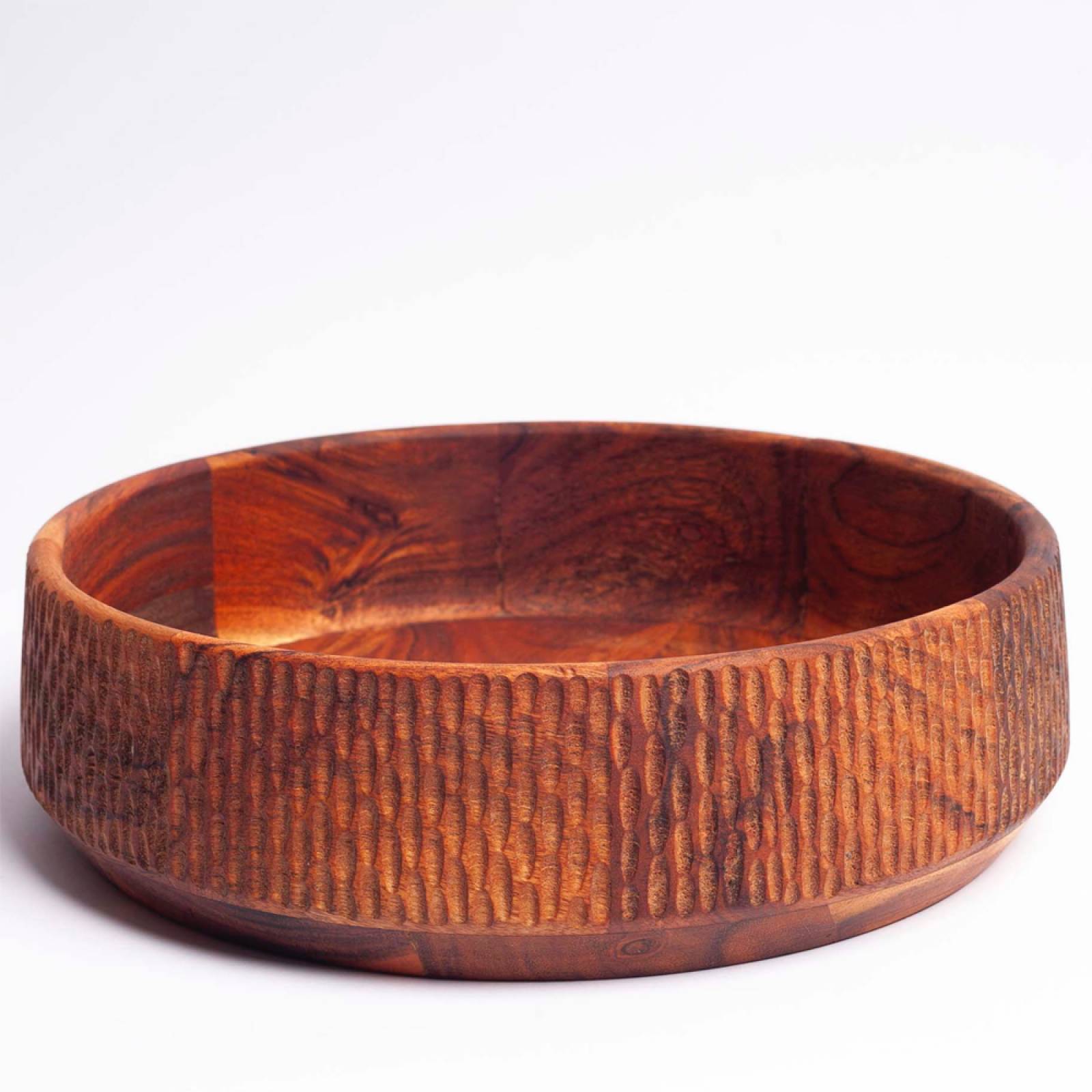 Large Salad Bowl In Acacia Wood 30x8cm