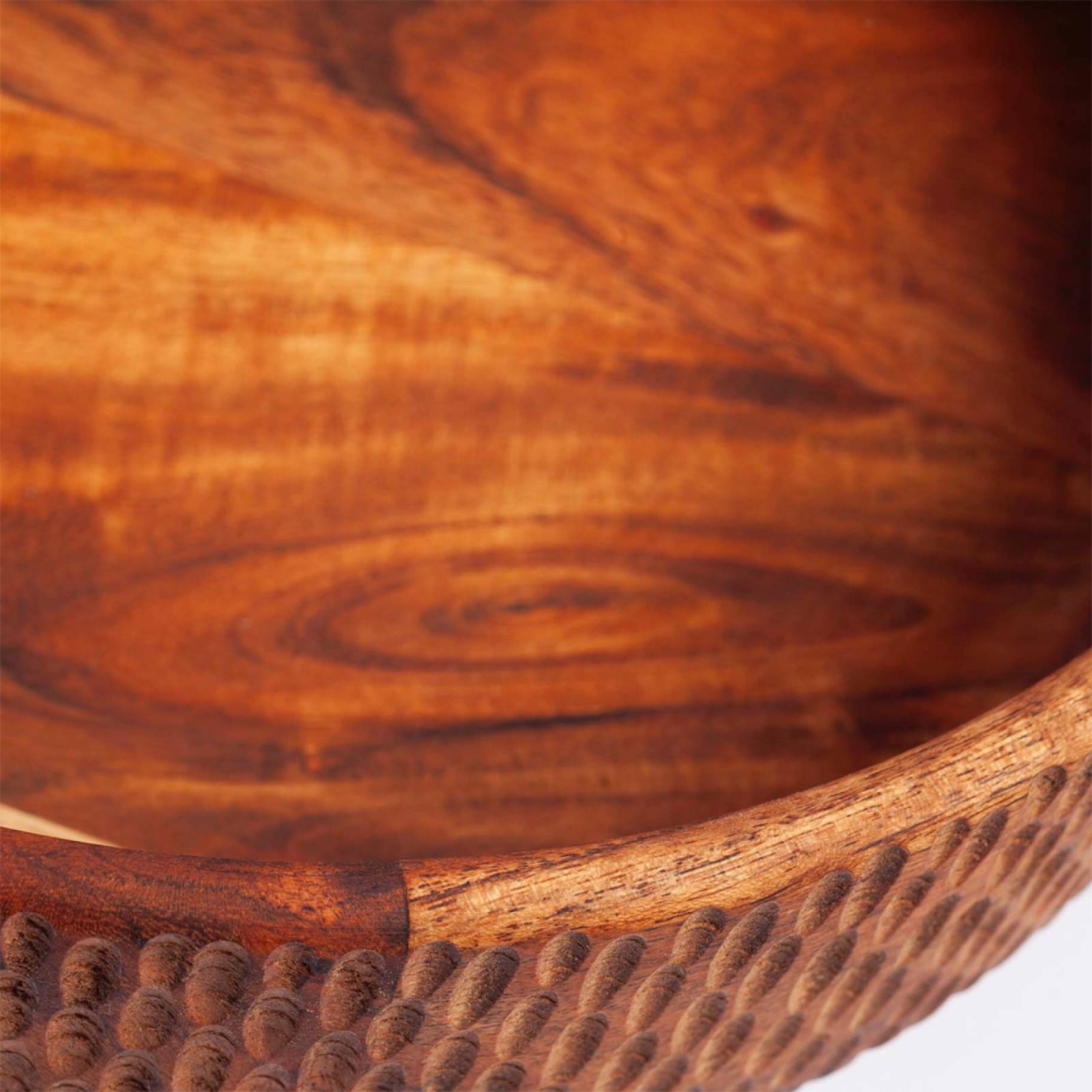 Large Salad Bowl In Acacia Wood 30x8cm thumbnails