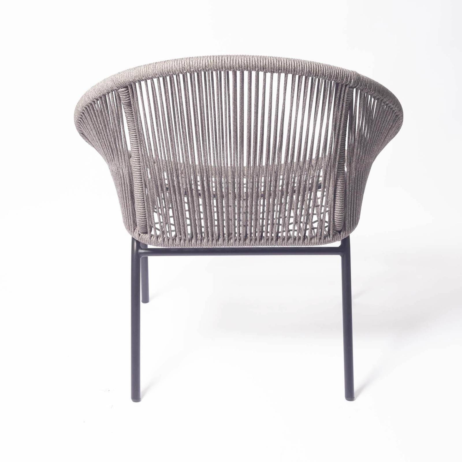 Laria String Garden Chair In Grey thumbnails