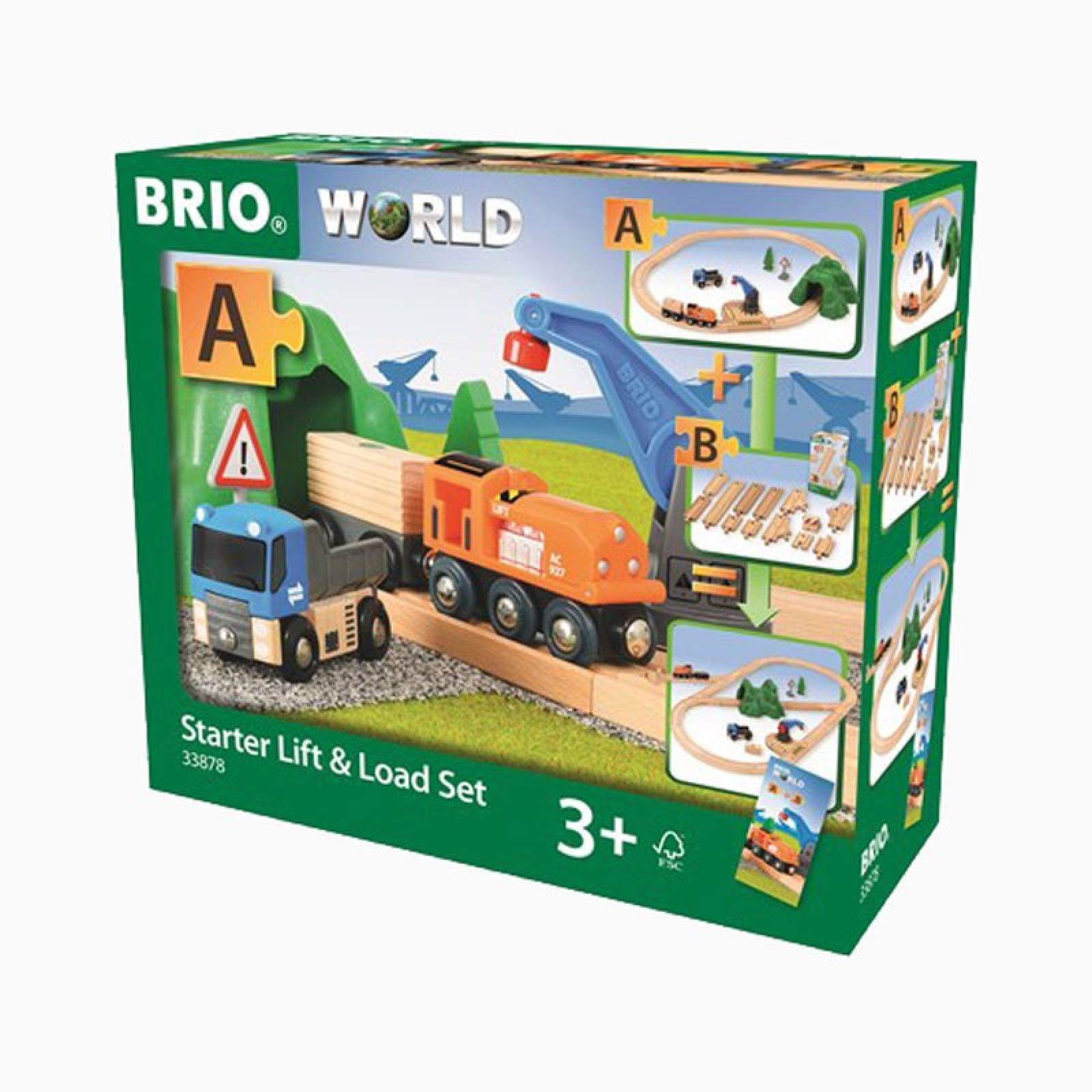 Lift & Load Starter Set "A" BRIO® Wooden Railway Age 3+