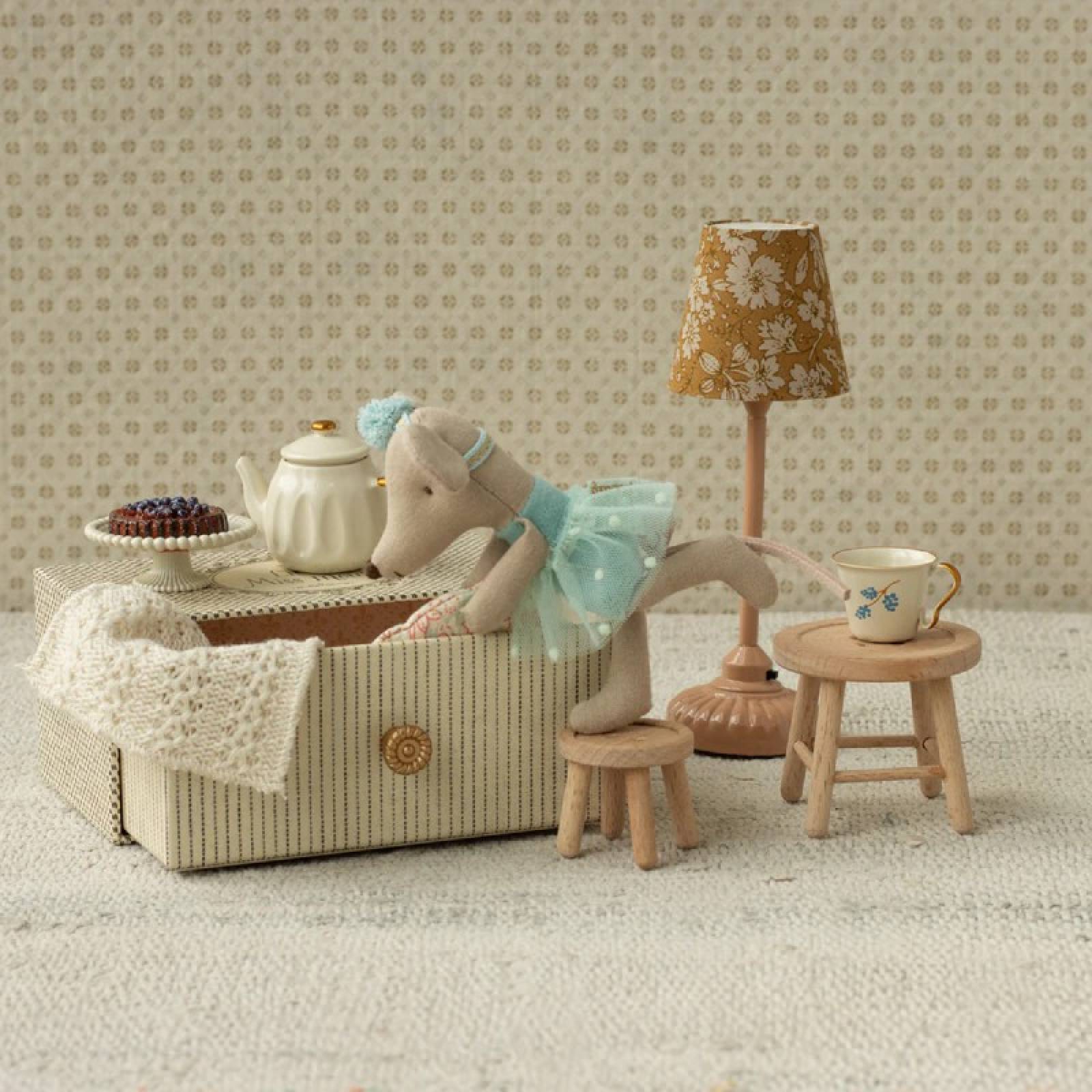 Little Sister Dance Mouse In Daybed By Maileg 3+ thumbnails