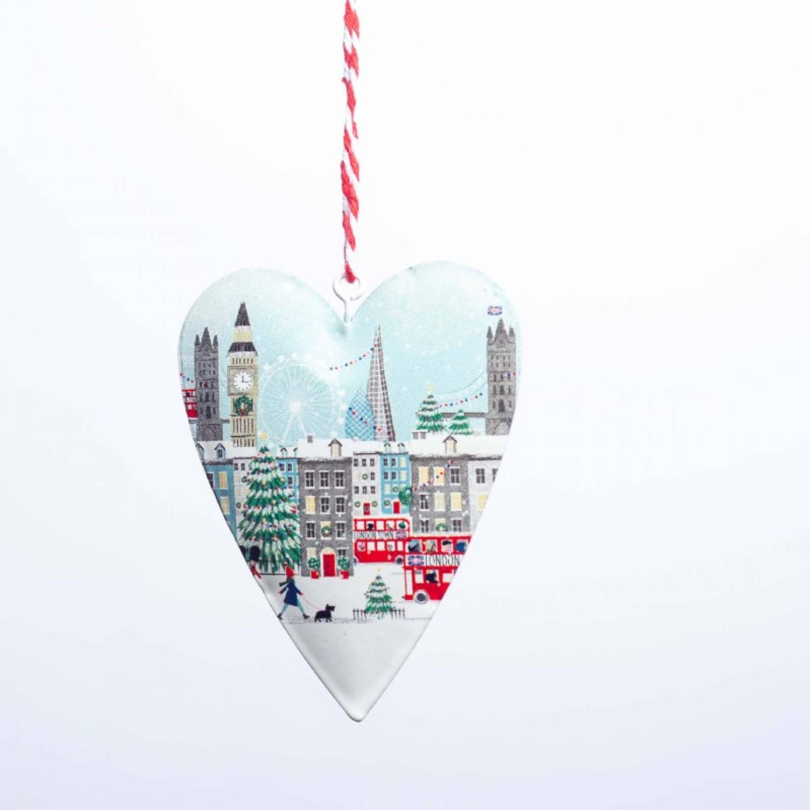 London Scene Tin Hanging Christmas Decoration thumbnails