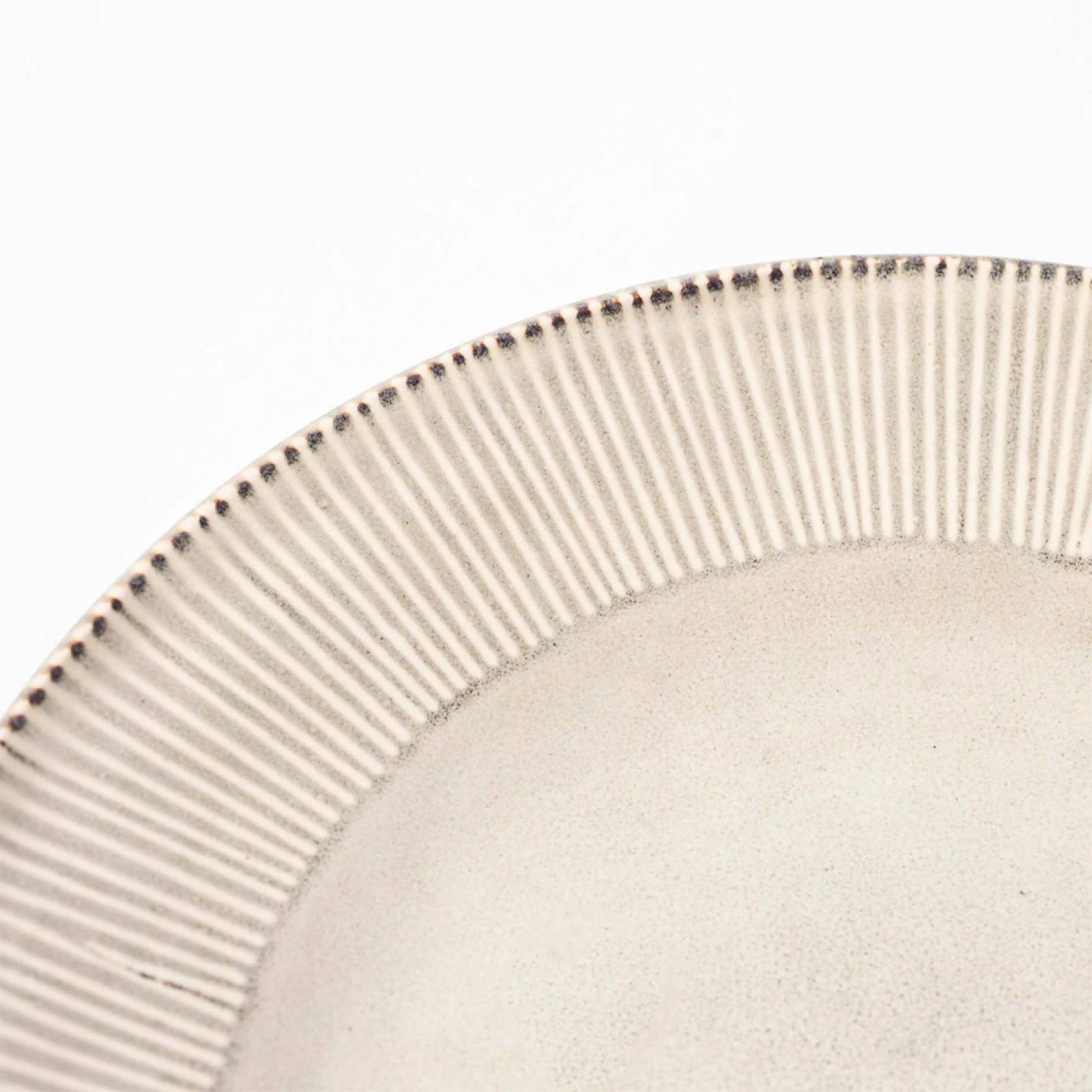 Malia Stoneware Side Plate In Cream thumbnails