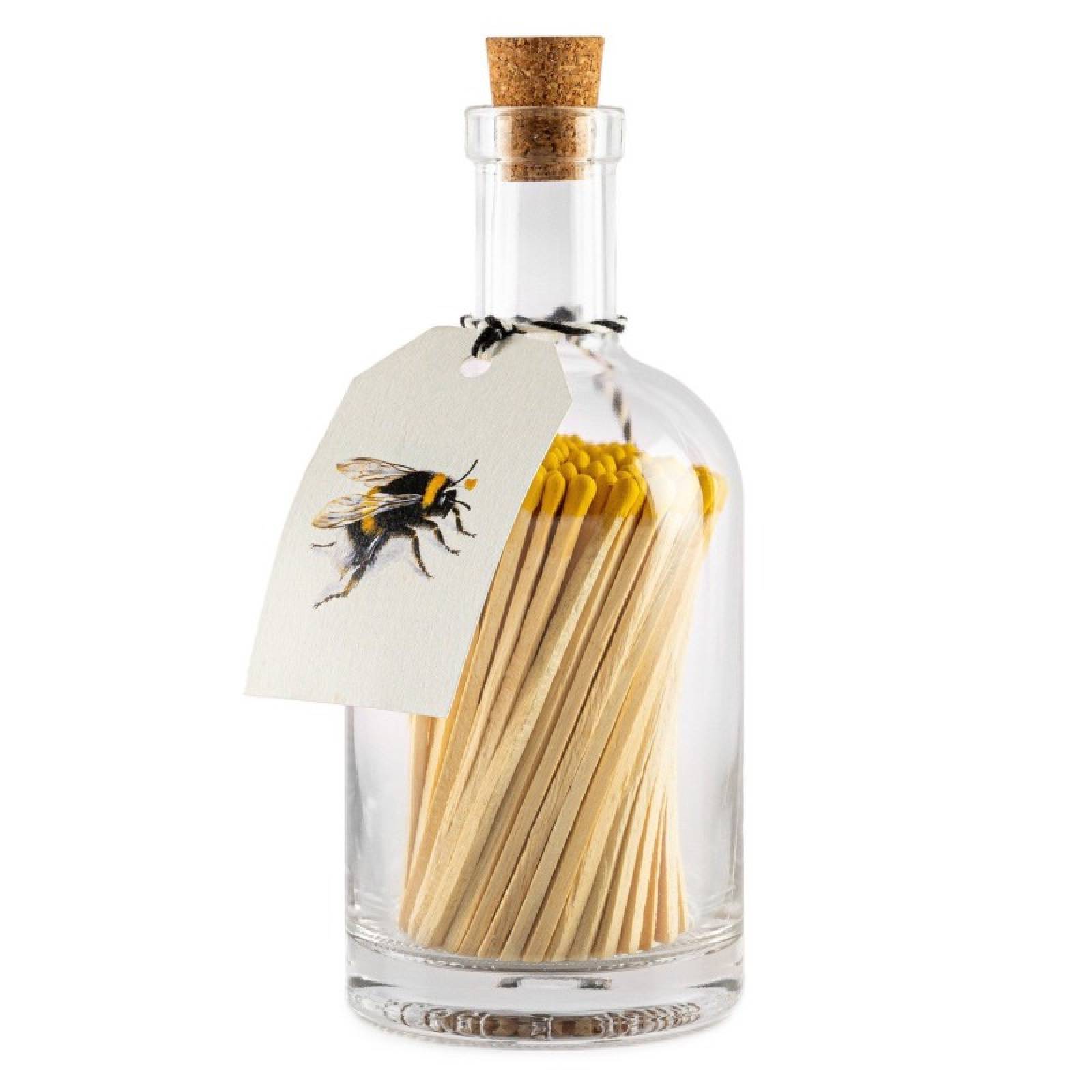 Matches In Glass Bottle - Bee