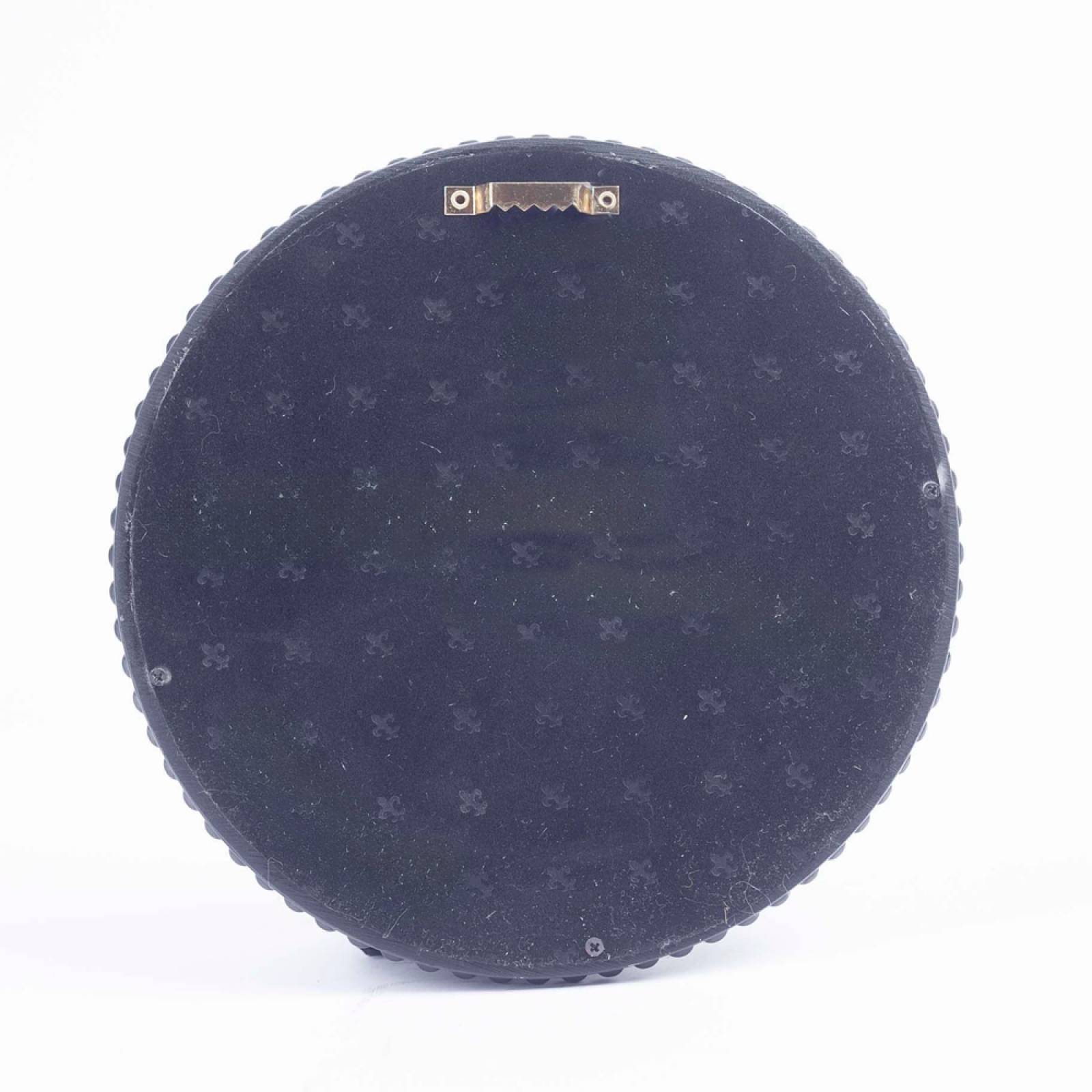 Medium Bobble Textured Convex Mirror In Black 20.5cm thumbnails