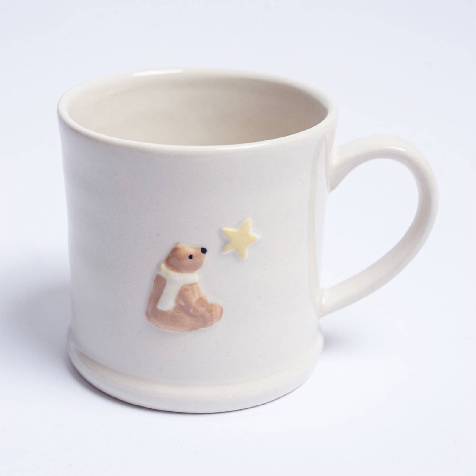 Mini Teddy Bear With Star Ceramic Mug H: 10cm thumbnails