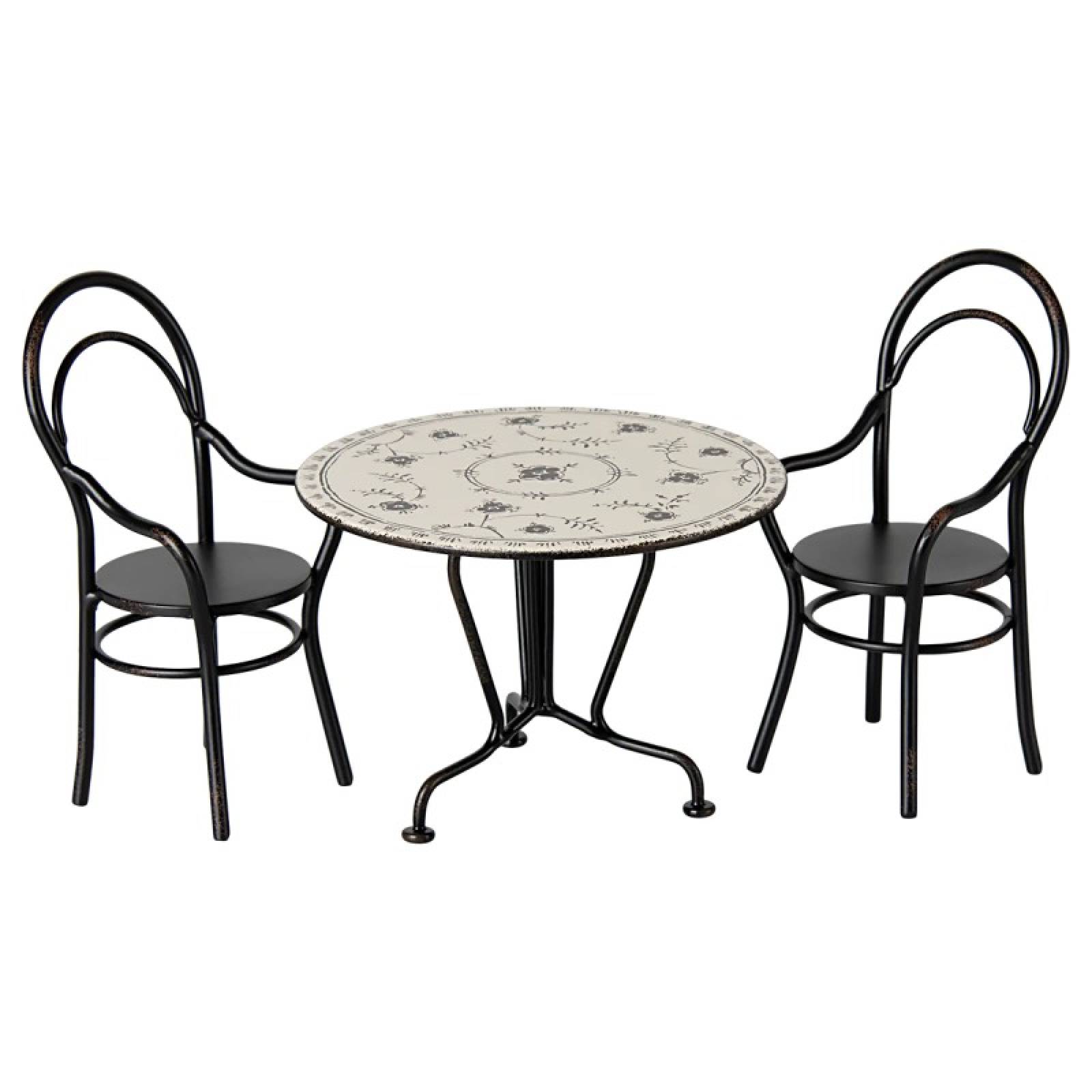 Miniature Dining Table & 2 Chairs By Maileg 3+
