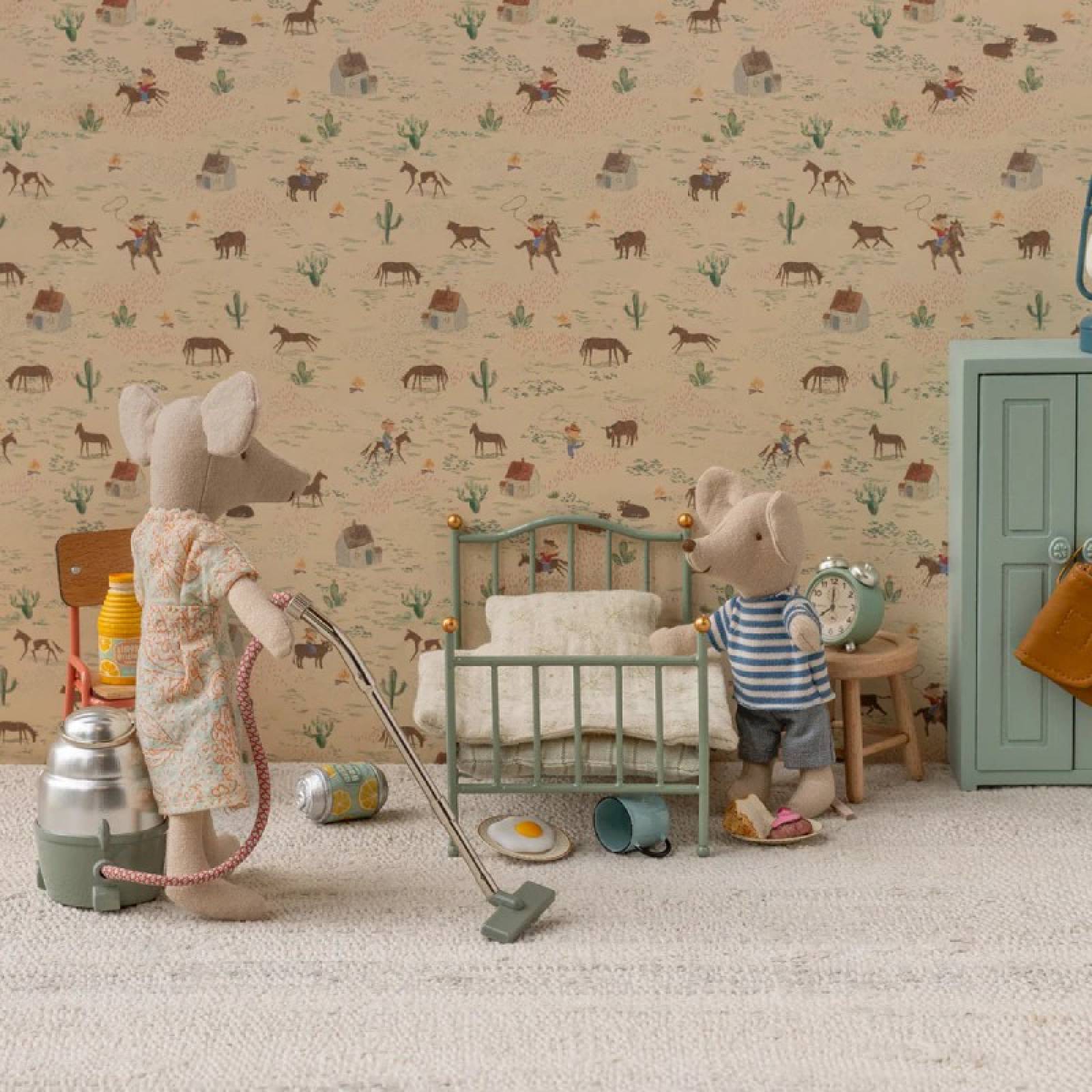 Miniature Vintage Bed In Mint By Maileg 3+ thumbnails