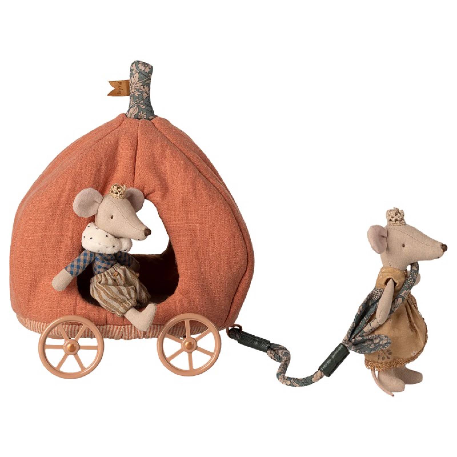 Mouse Pumpkin Carriage Miniature Toy By Maileg 3+ thumbnails