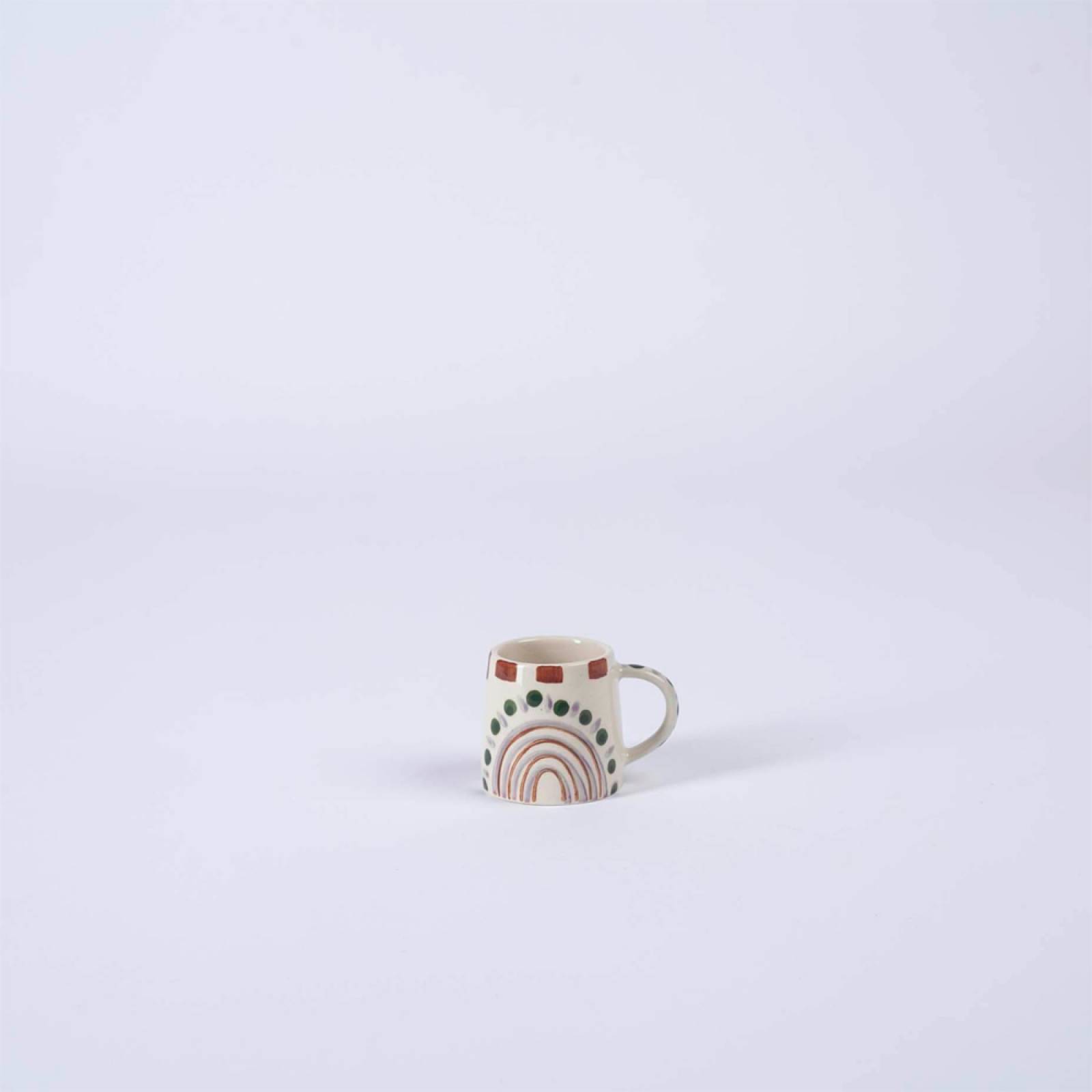 Multi-Coloured Sunrise Espresso Cup