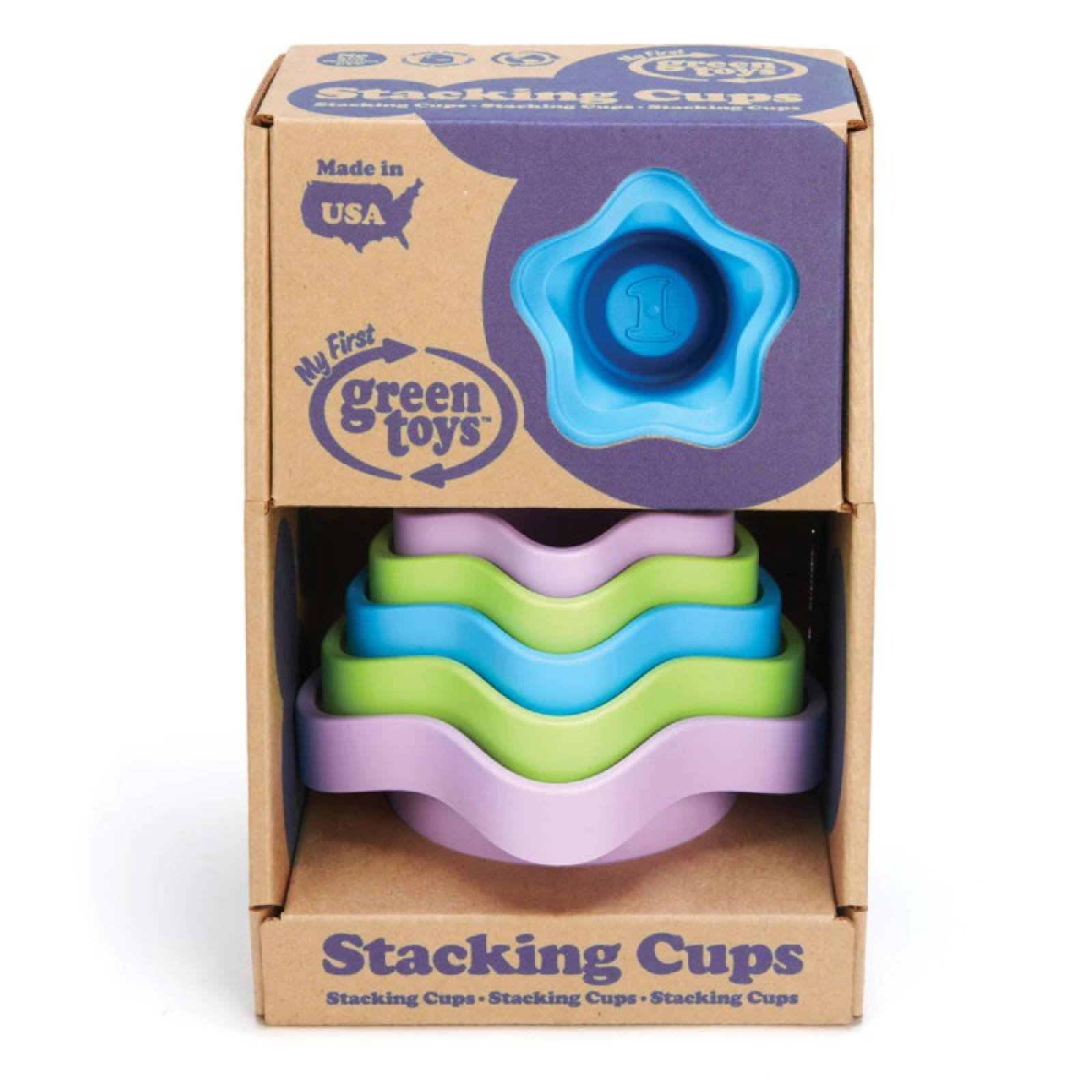 My First Stacking Cups By Green Toys - Recycled Plastic 6m+ thumbnails