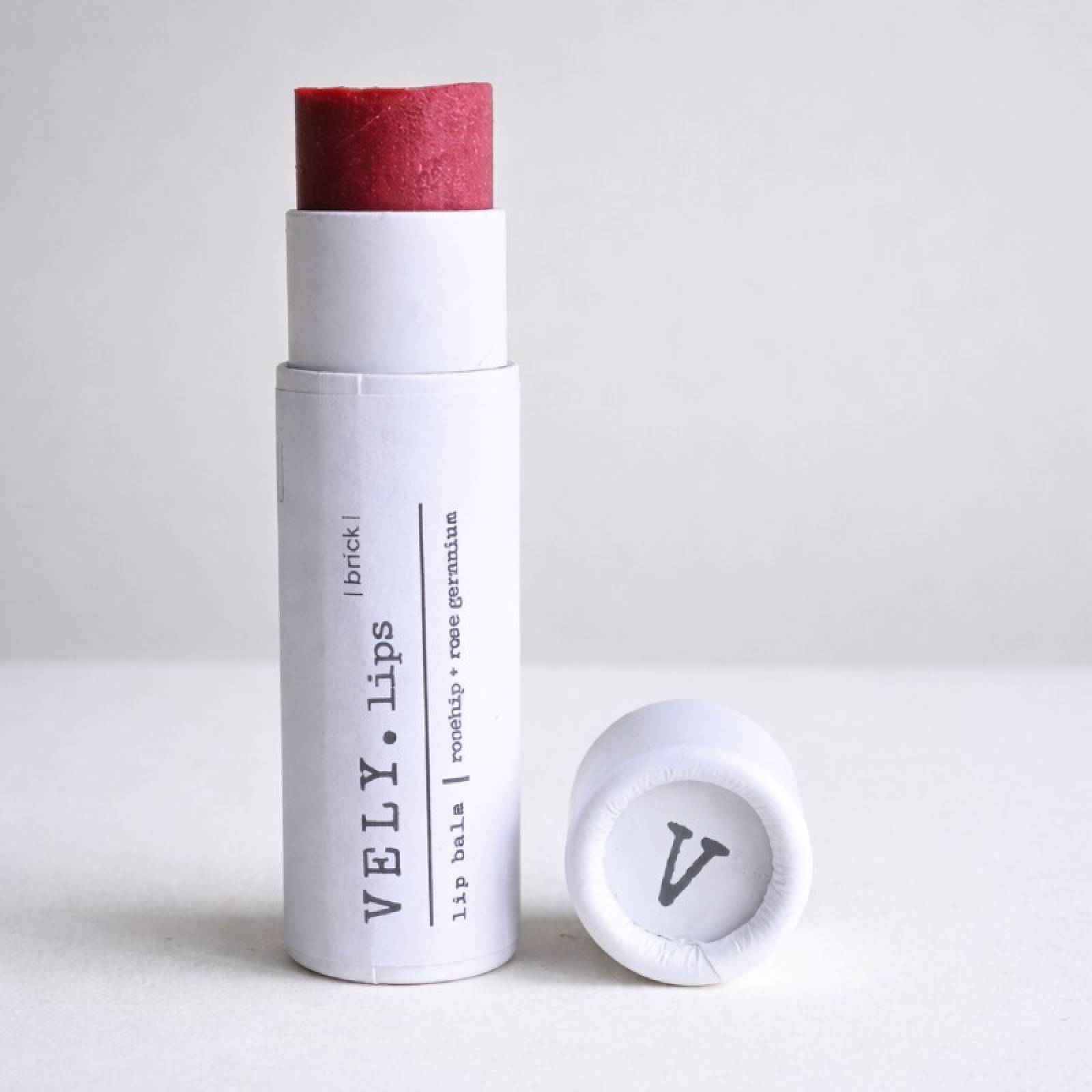 Natural Vegan Tinted Lip Balm - Brick