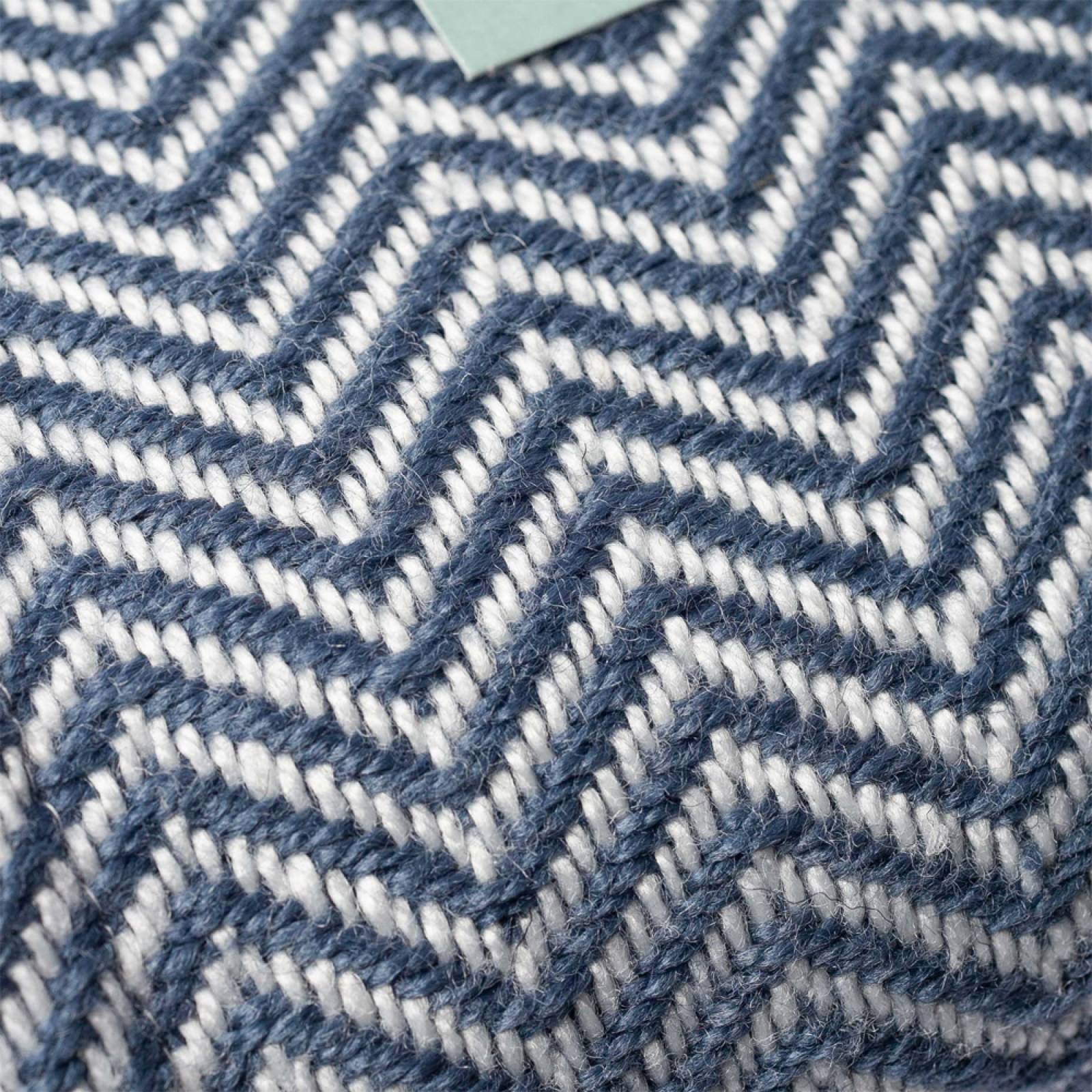 Navy Herringbone Blanket - Recycled Plastic Bottles thumbnails