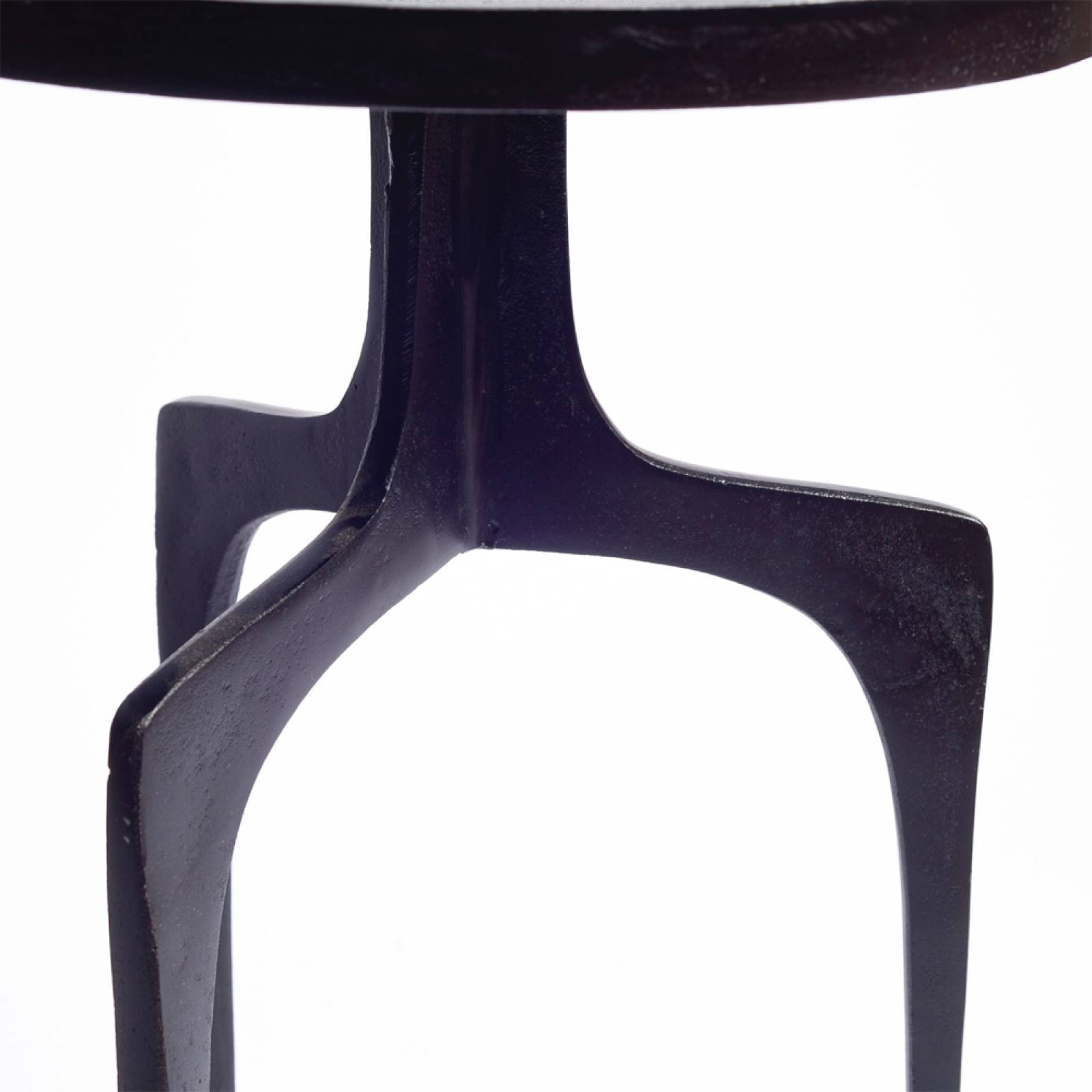 Neila Side Table In Black Bronze Metal 41x63cm thumbnails