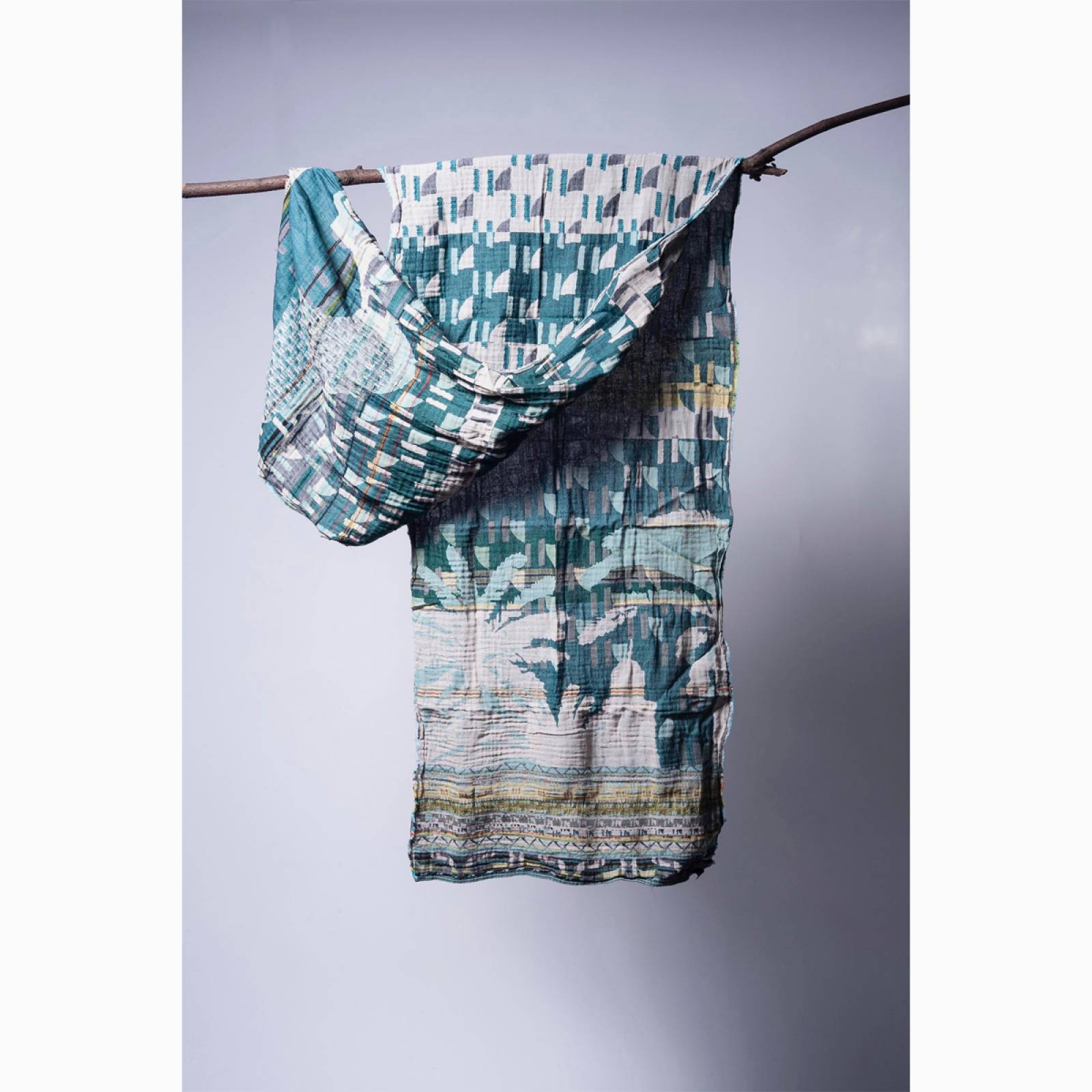 Letol Organic Cotton Scarf - Nikos Lagoon