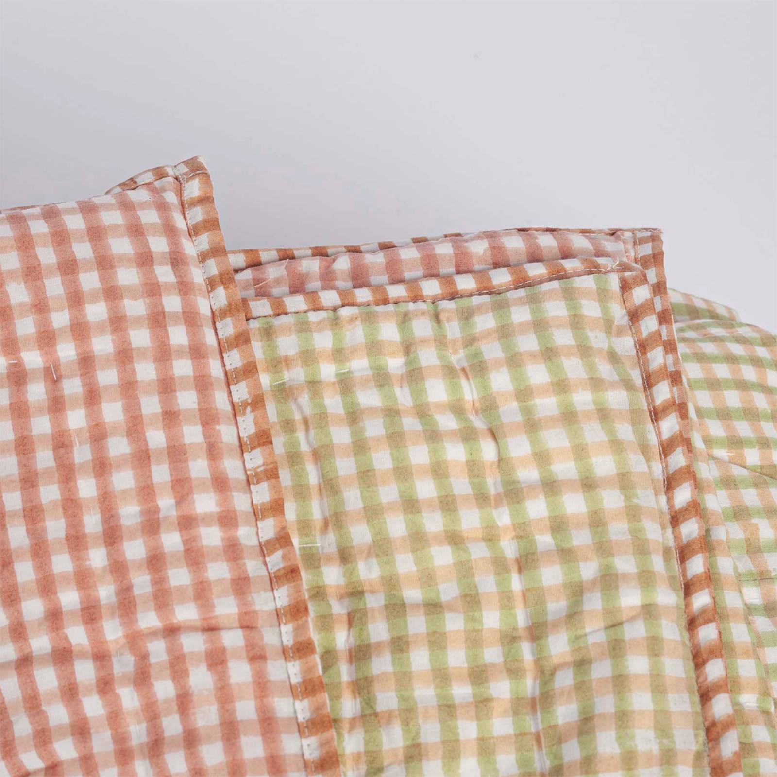 Organic Cotton Bedspread Quilt In Dusty Rose - Double thumbnails