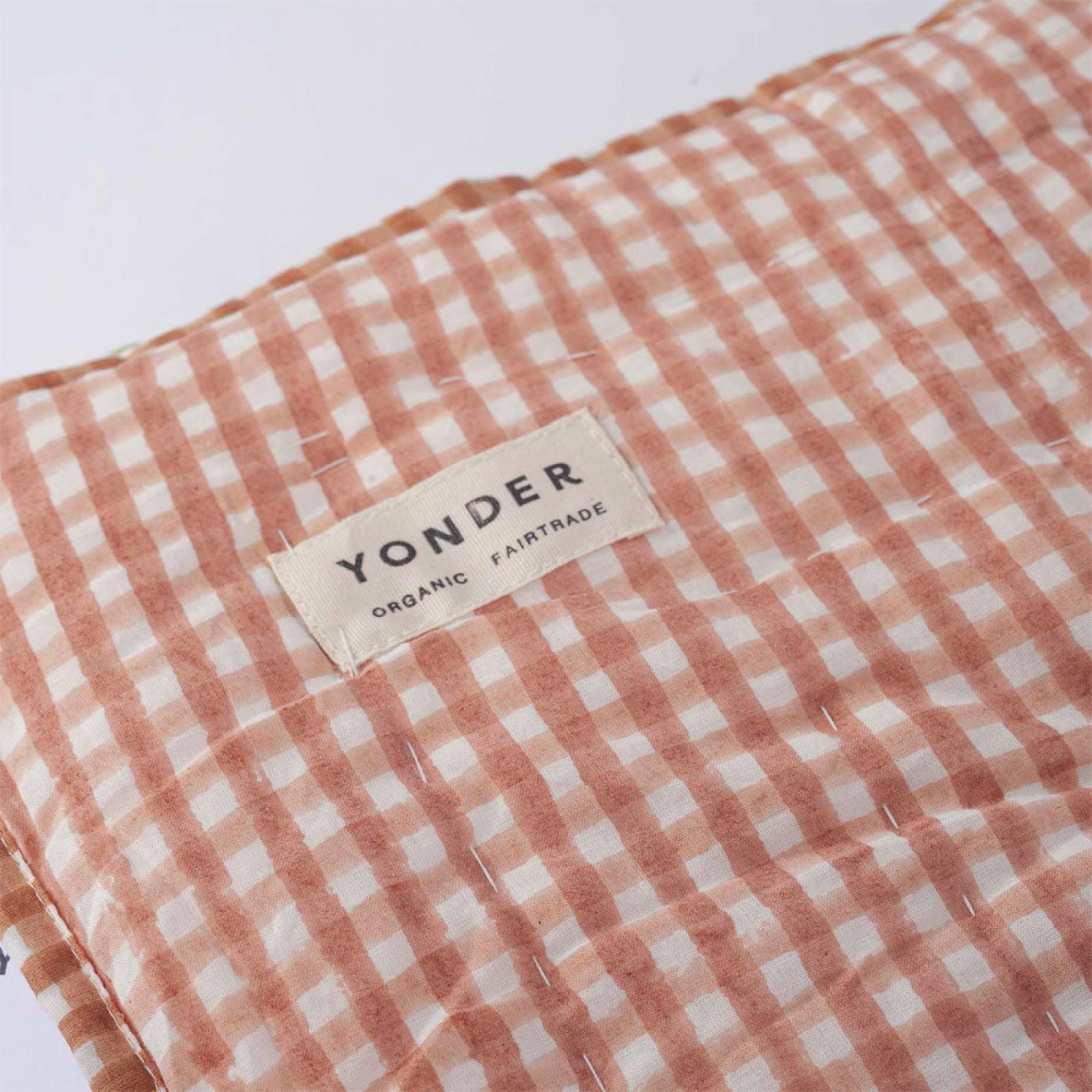 Organic Cotton Bedspread Quilt In Dusty Rose - Double thumbnails