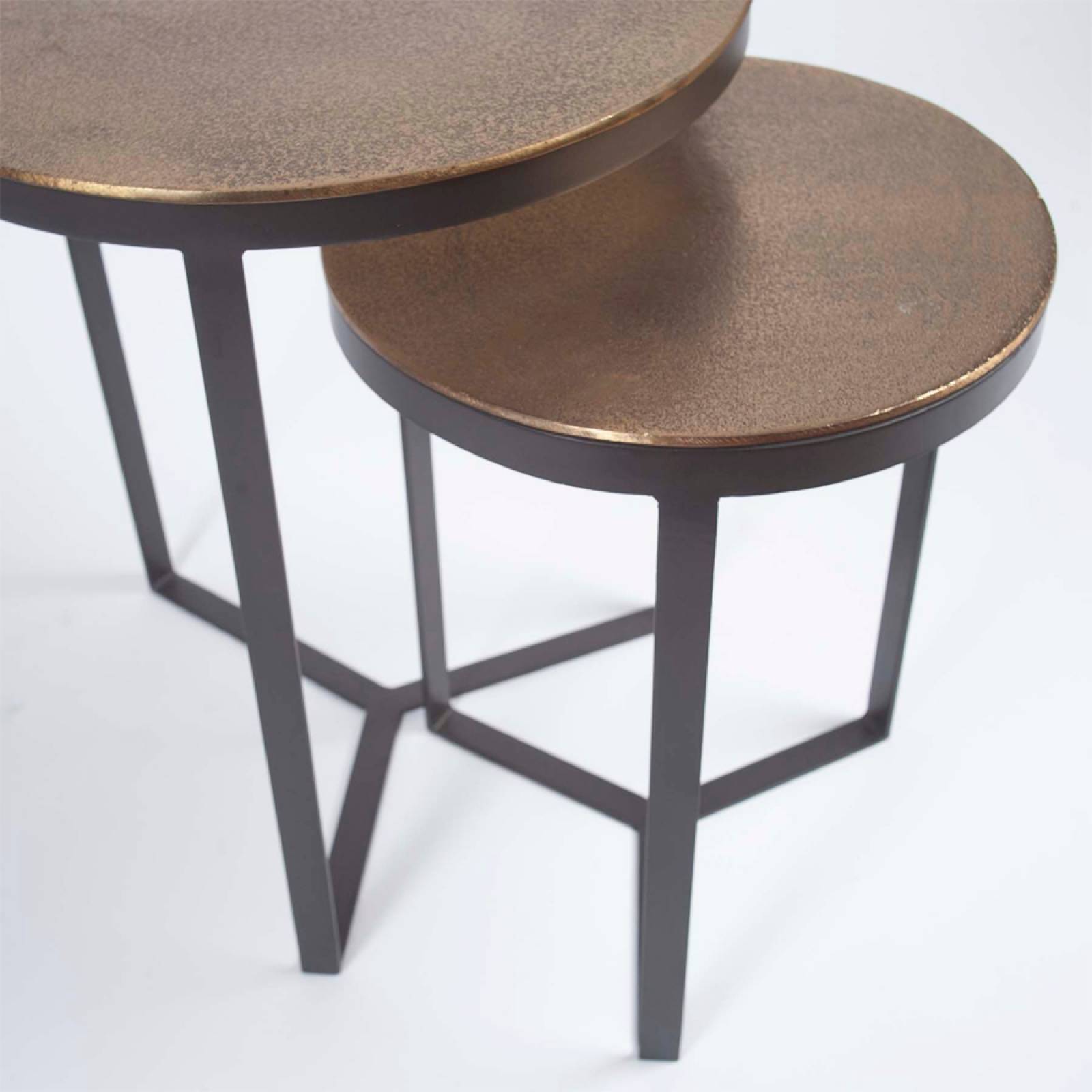 Pair Of Maba Metal Nesting Tables thumbnails