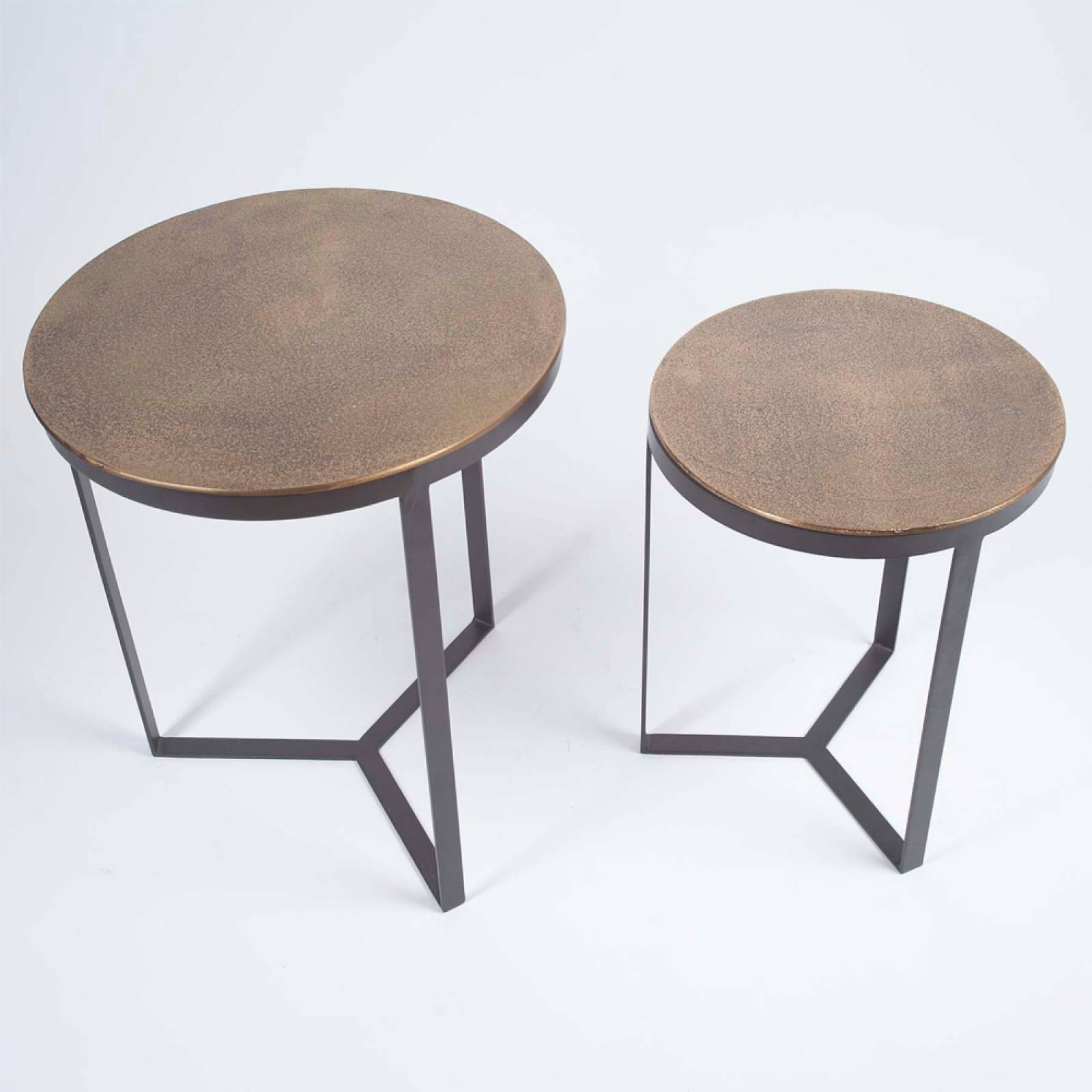 Pair Of Maba Metal Nesting Tables thumbnails