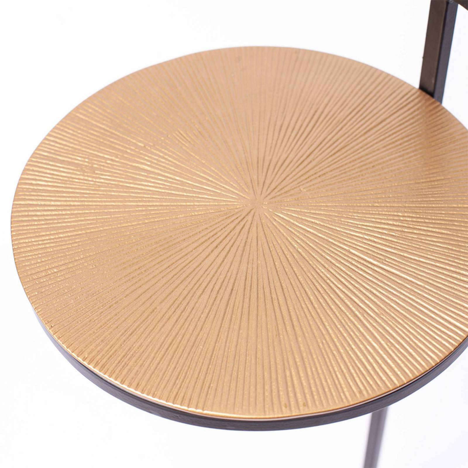 Position Circular Side Table With Brass Shelf thumbnails