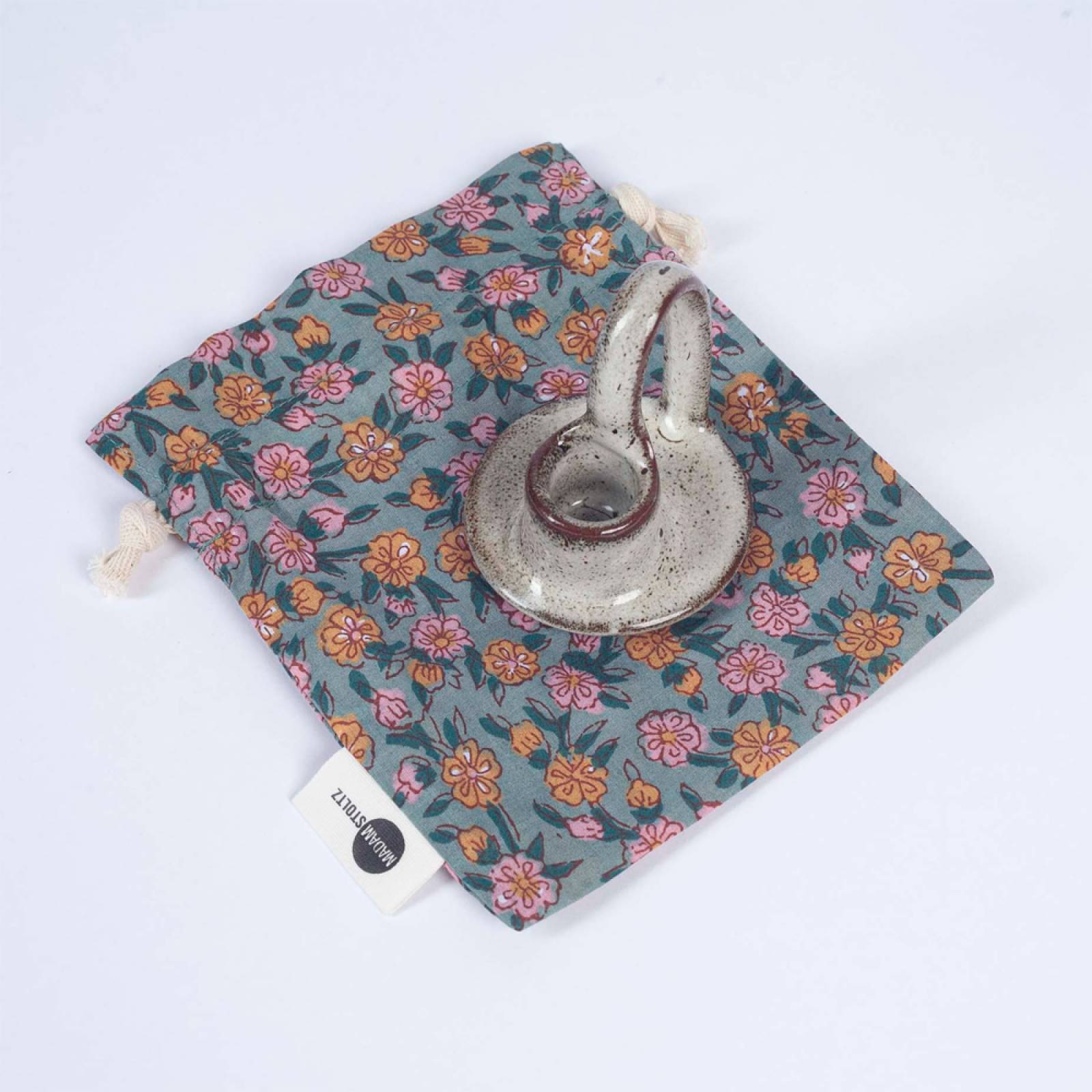 Printed Cotton Drawstring Gift Bag thumbnails